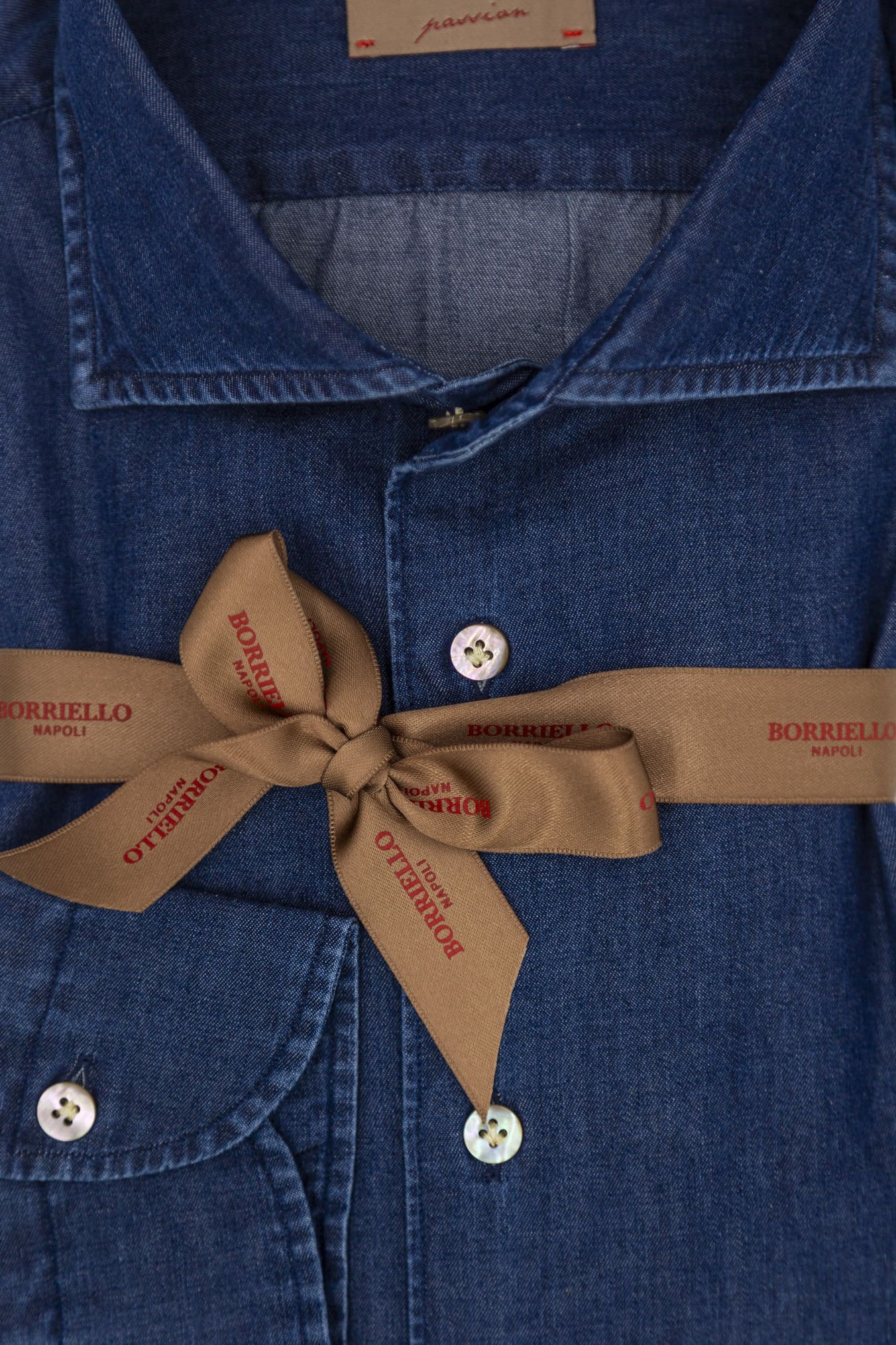 BORRIELLO Camicia Denim Scuro