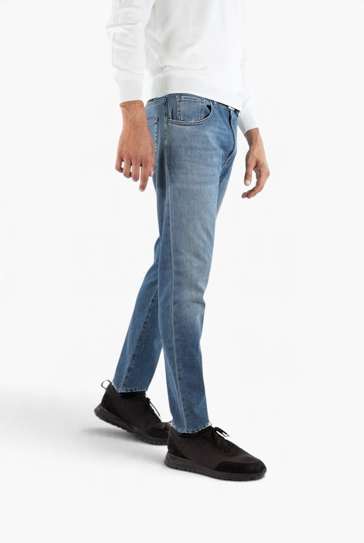 Jeans "Breakbeat" Cotone Cashmere Denim Medio PT
