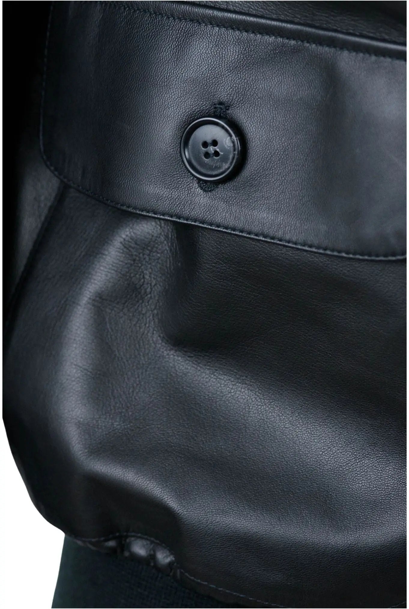 Giubbino Sfoderato Nero in Pelle - Guarino Store