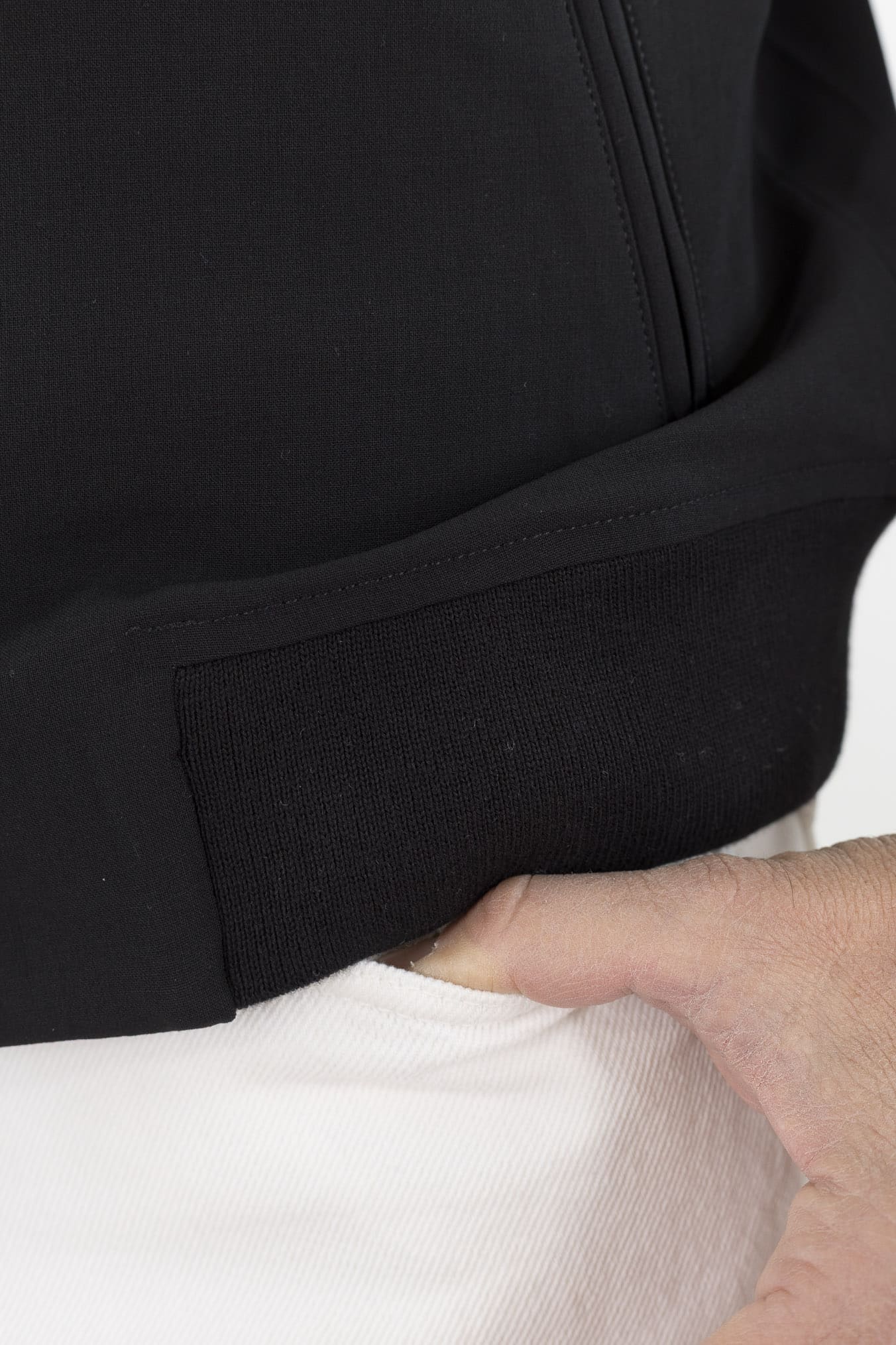 PESCAROLO Giubbino "Icon" Jersey Lana Nero