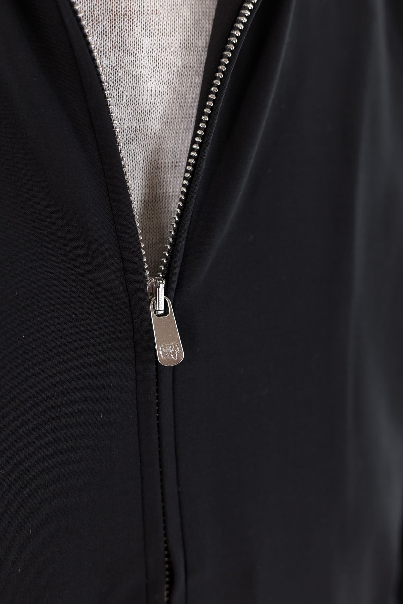 PESCAROLO Giubbino "Icon" Jersey Lana Blu Scuro