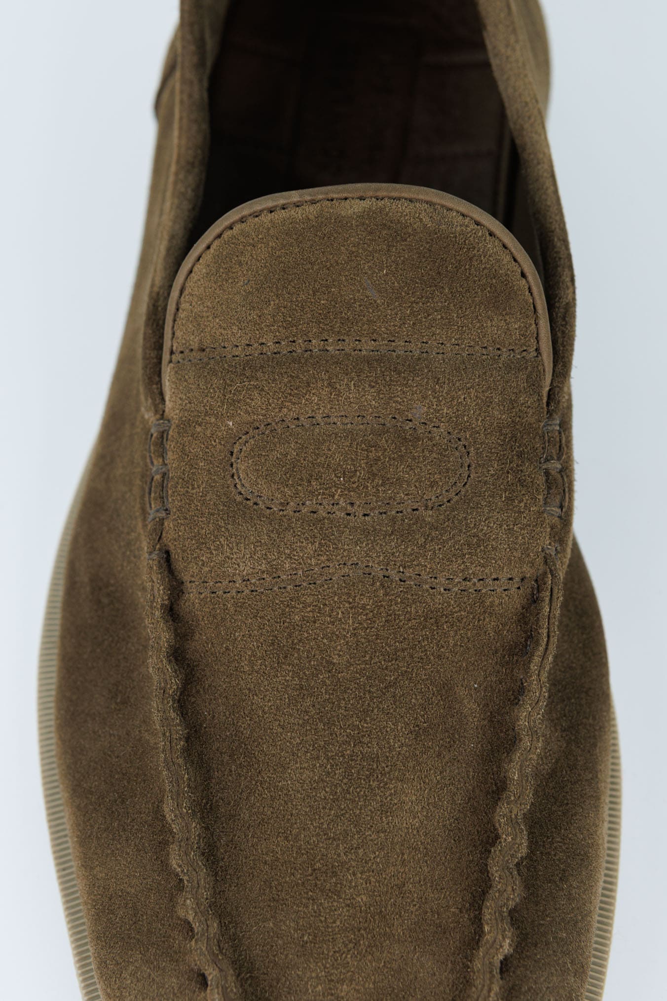 JOHN LOBB Mocassino "Pace" Suede Verde Oliva