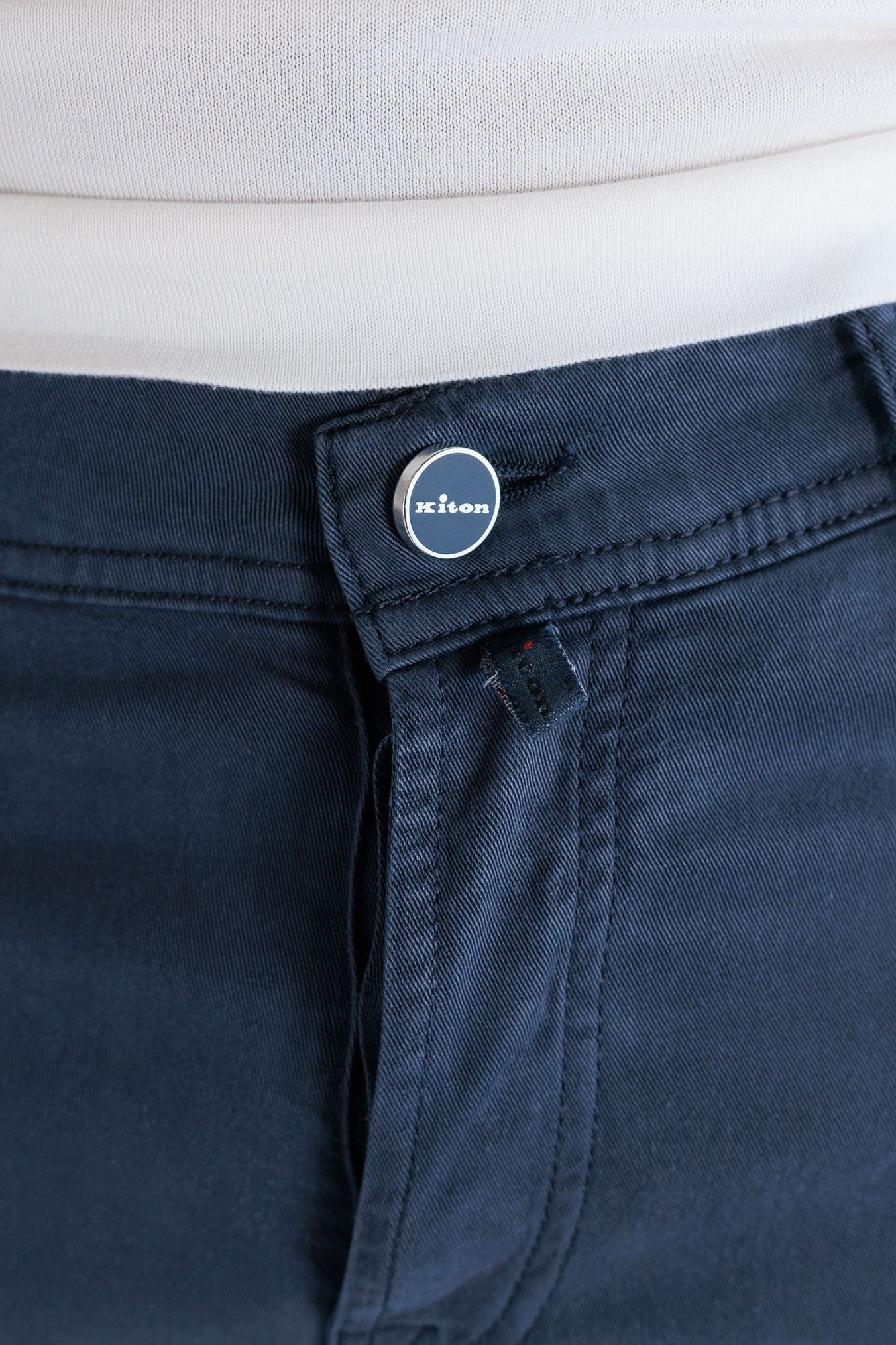 KITON Pantaloni 5 Tasche Blu Medio