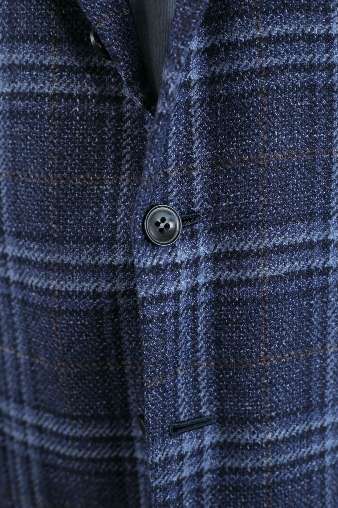 KITON Giacca Check Blu