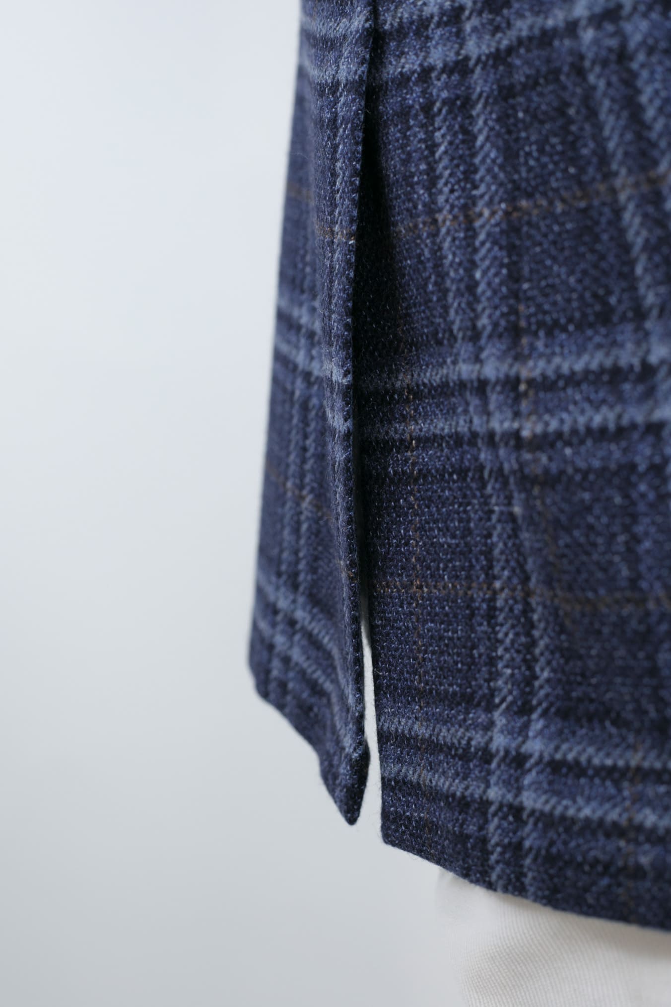 KITON Giacca Check Blu