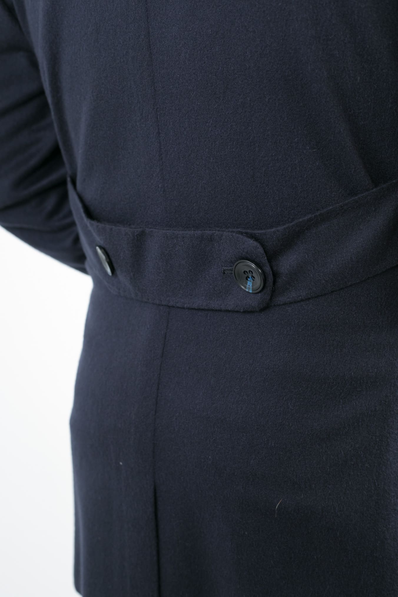 KITON Cappotto Doppiopetto Cashmere Blu Scuro