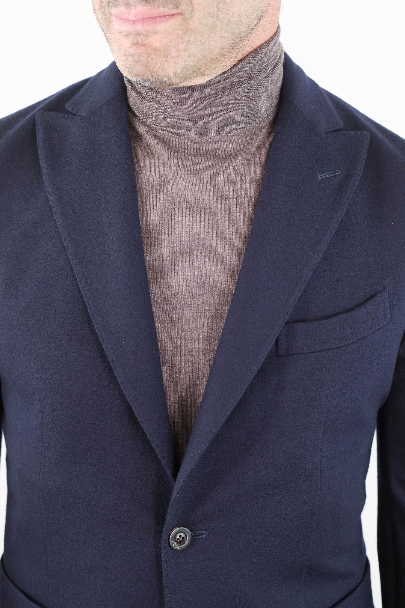 BOGLIOLI Giacca "K-Jacket" Lana Blu Scuro