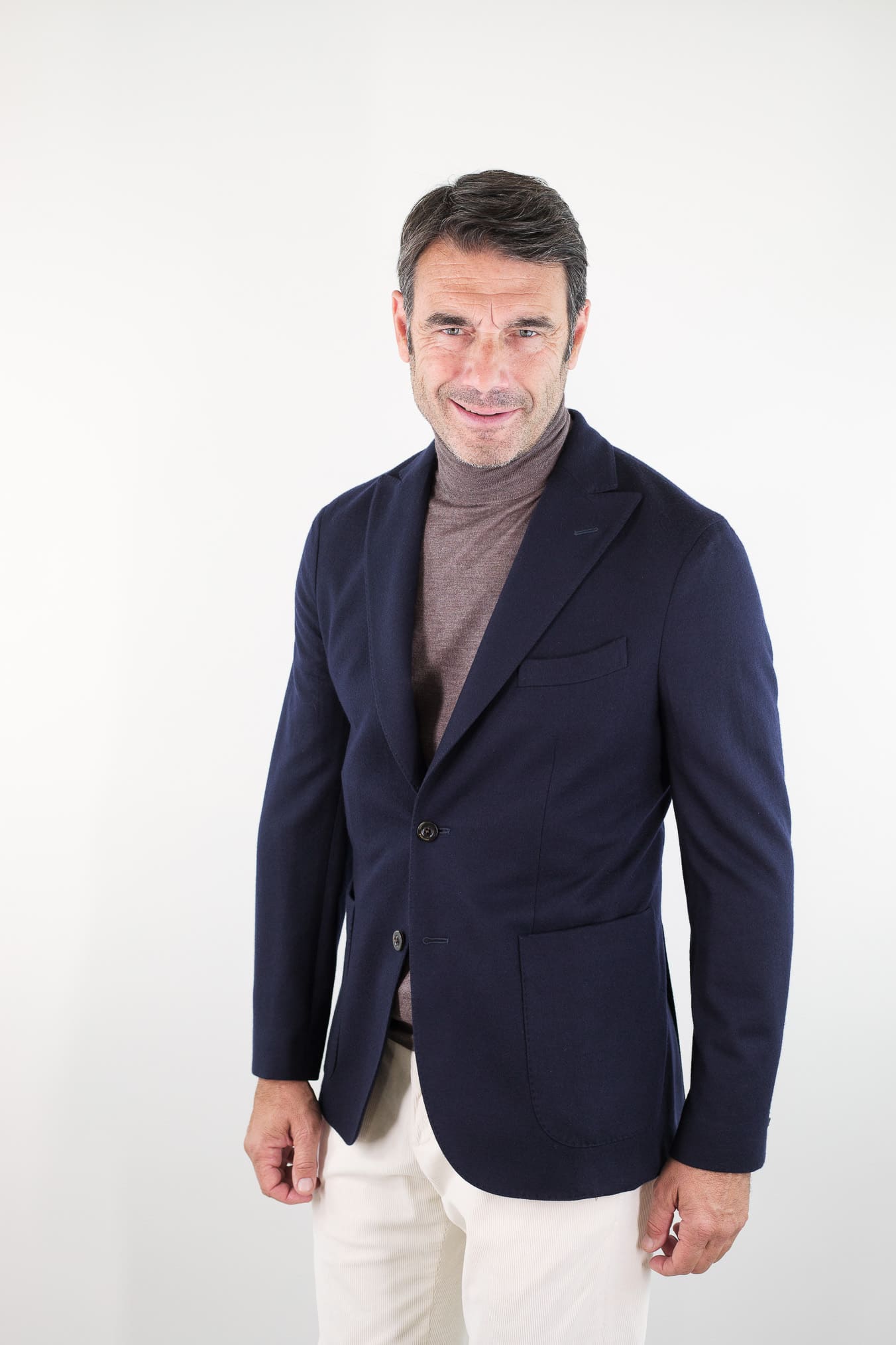 BOGLIOLI Giacca "K-Jacket" Lana Blu Scuro