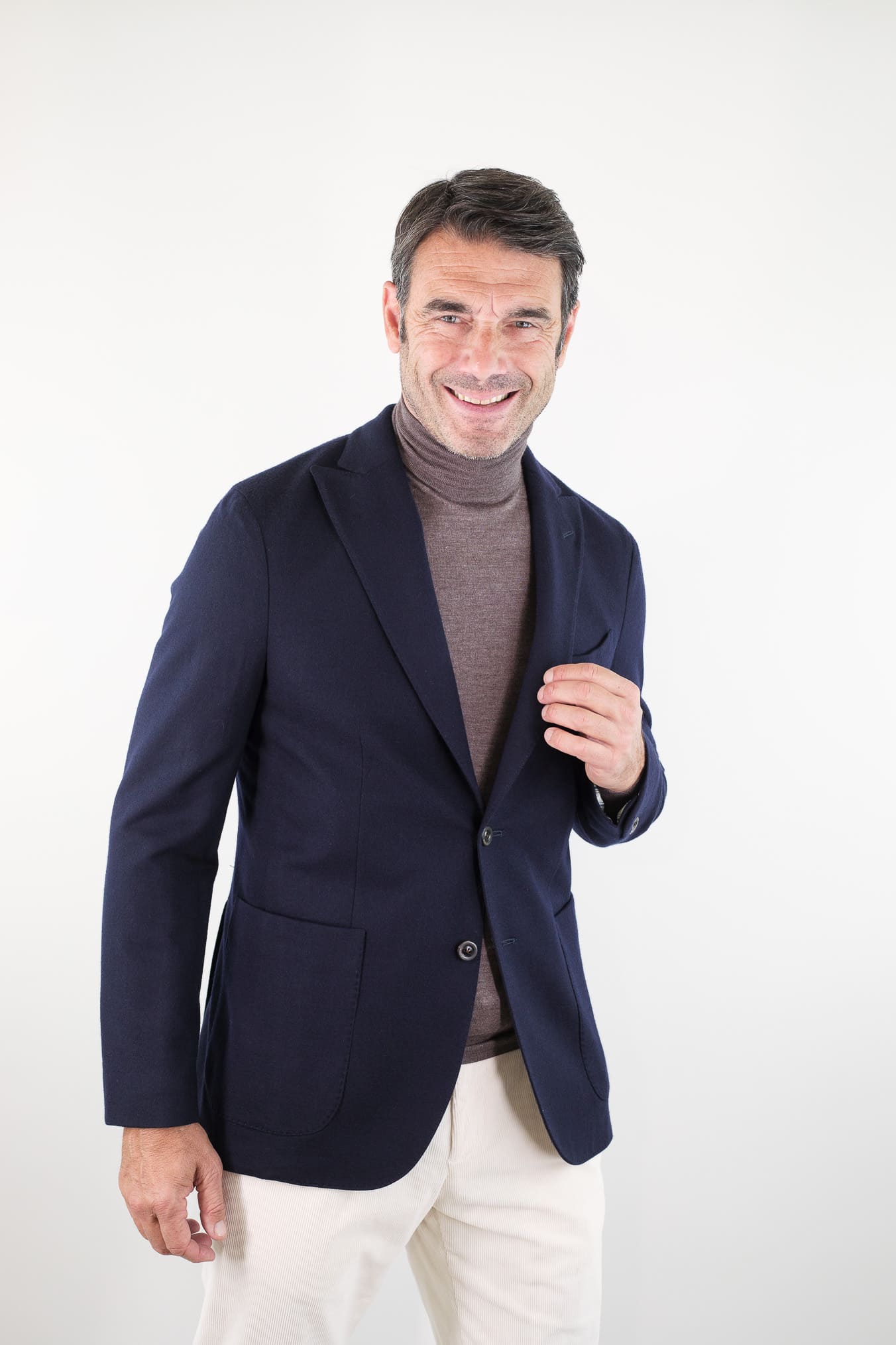 BOGLIOLI Giacca "K-Jacket" Lana Blu Scuro
