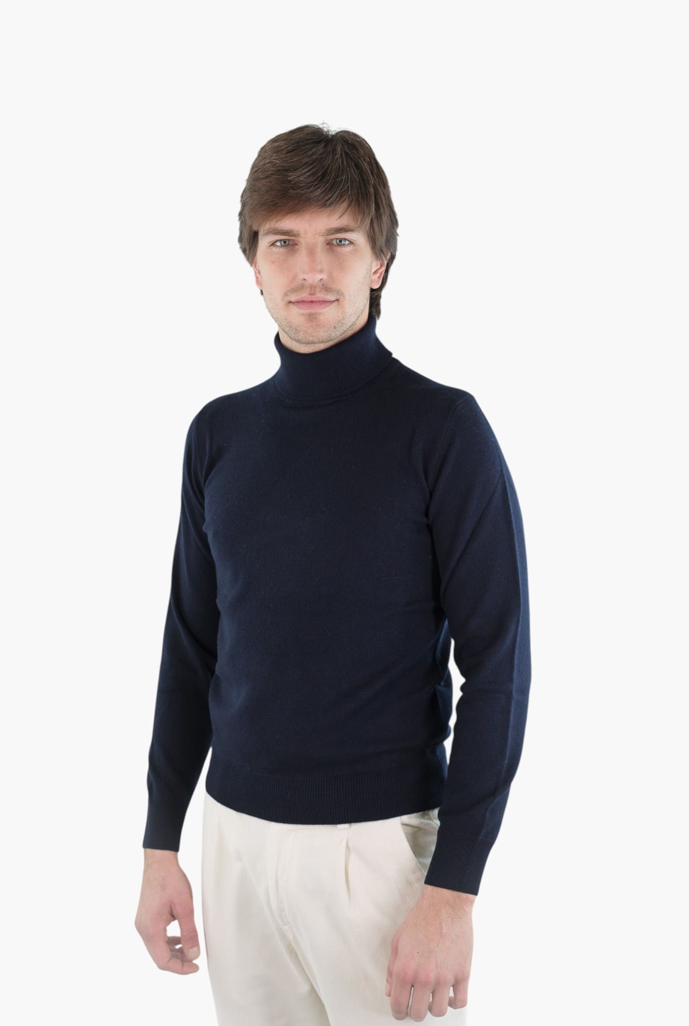 GUARINO Dolcevita Lana Cashmere Blu Navy