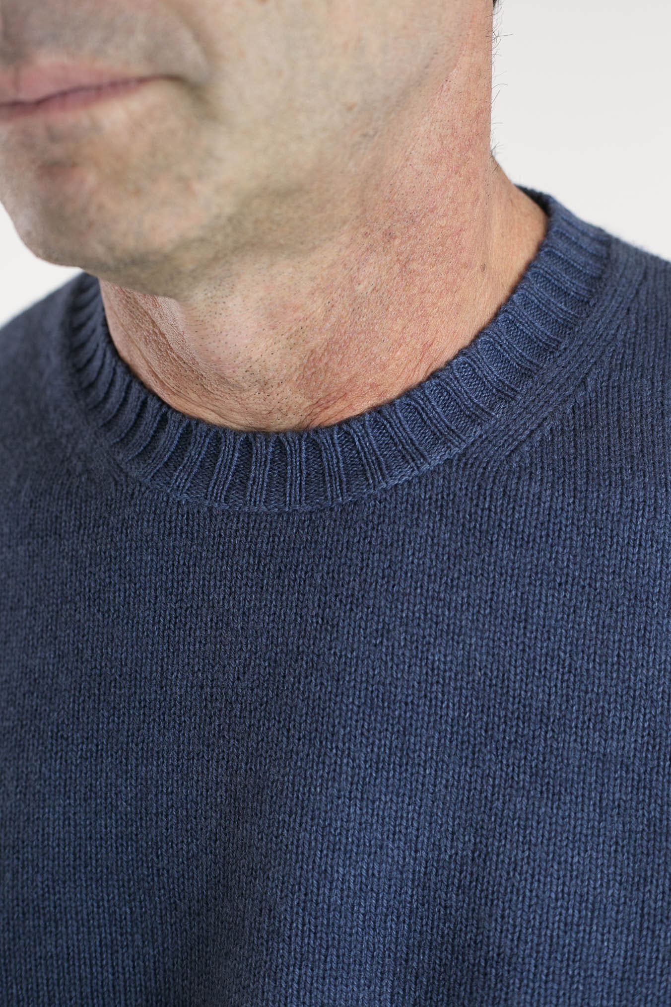 MALO Girocollo Lana Blu Medio