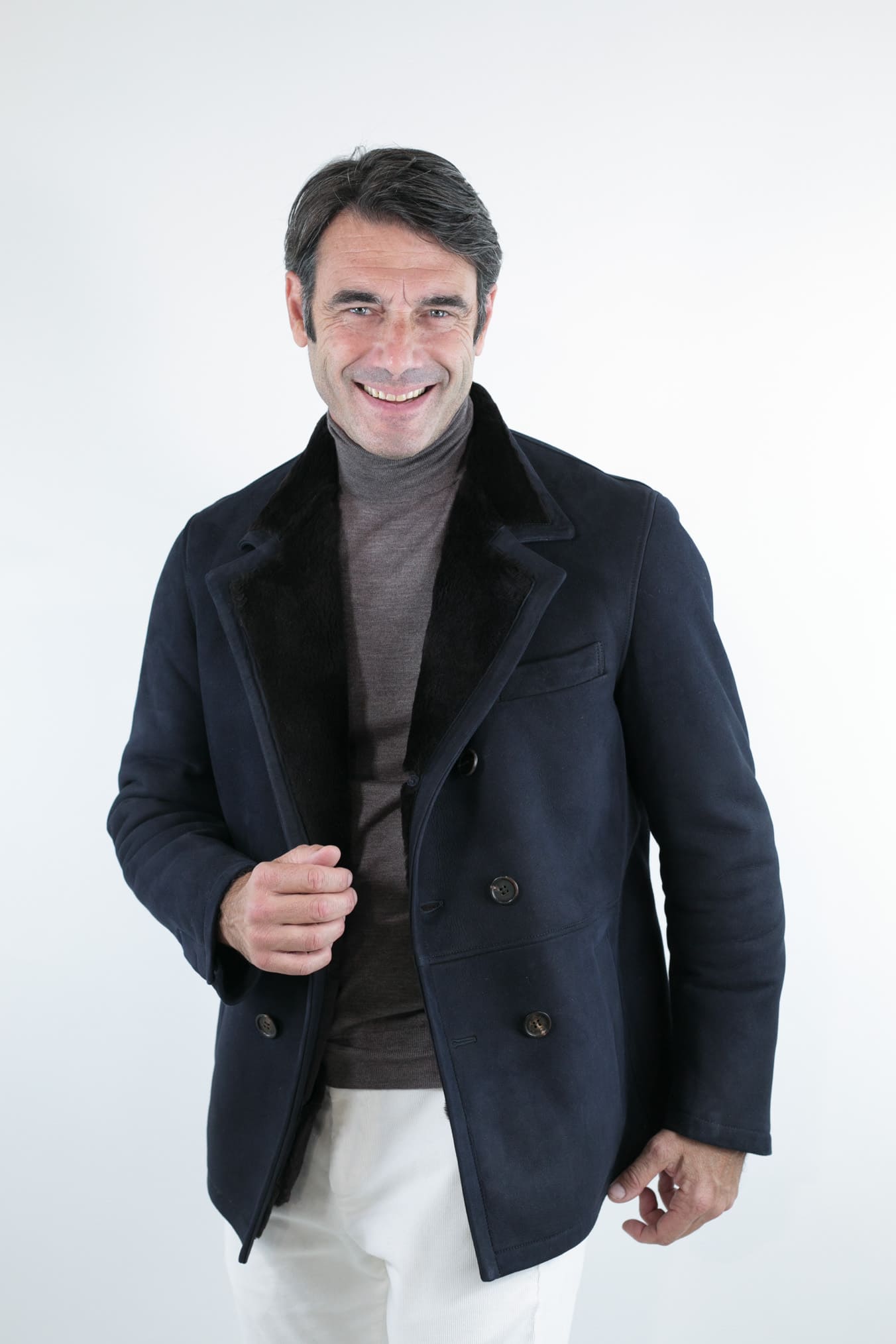 ALFREDO RIFUGIO Shearling Superlight Blu