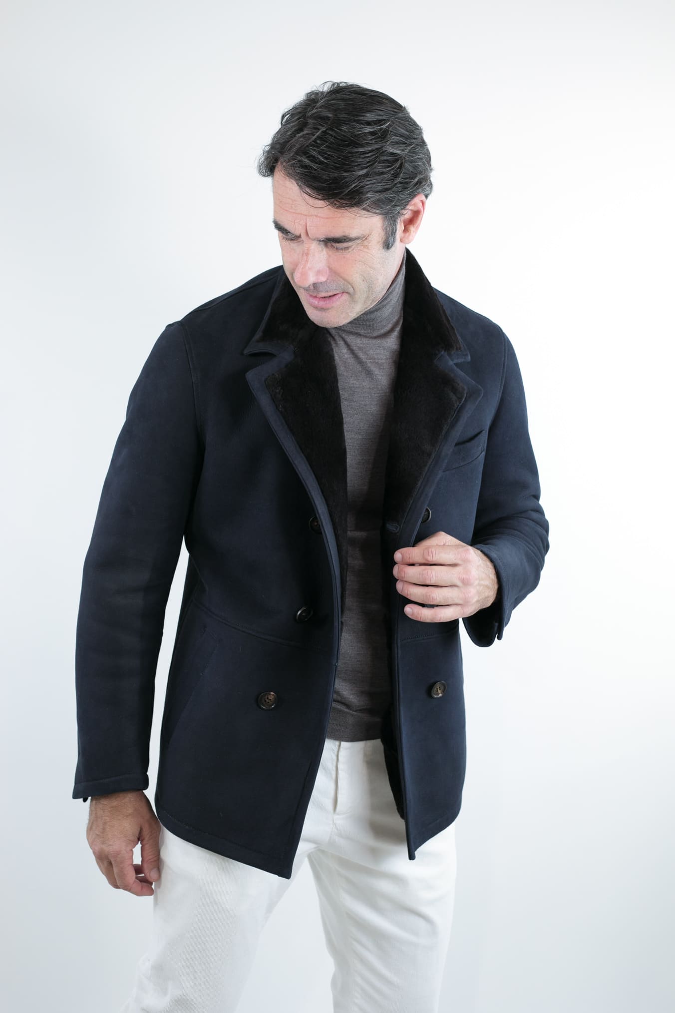 ALFREDO RIFUGIO Shearling Superlight Blu