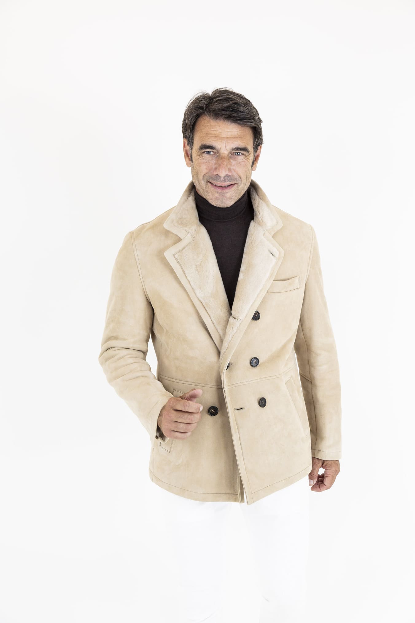 ALFREDO RIFUGIO Shearling Superlight Light Beige