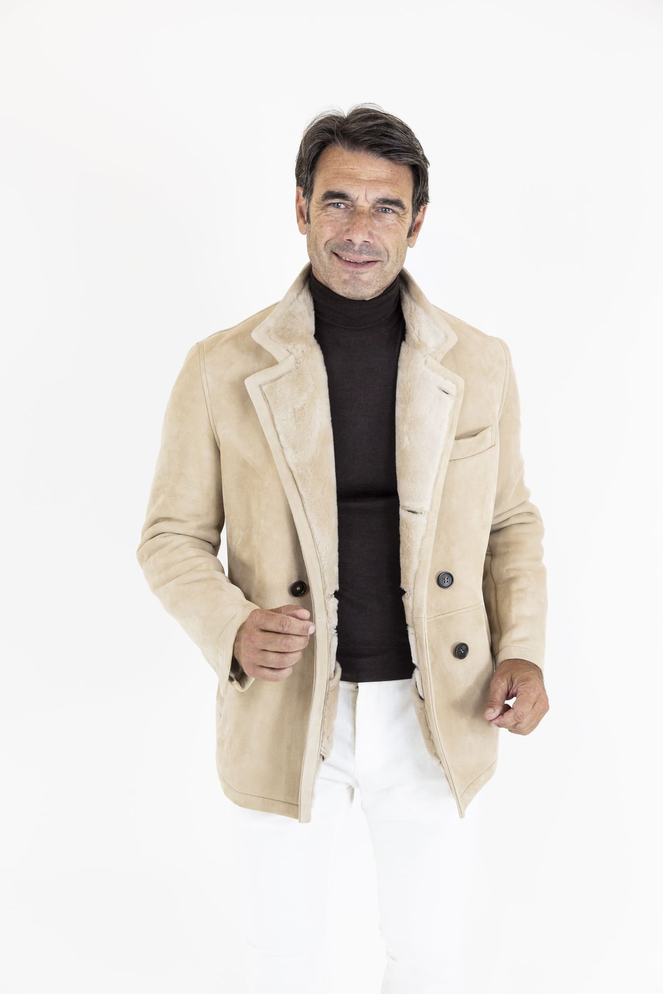 ALFREDO RIFUGIO Shearling Superlight Light Beige