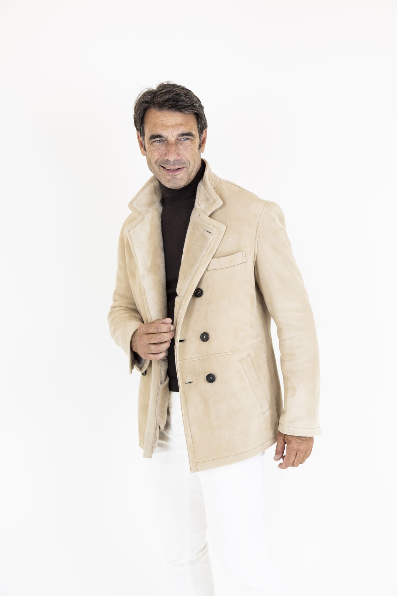 ALFREDO RIFUGIO Shearling Superlight Light Beige