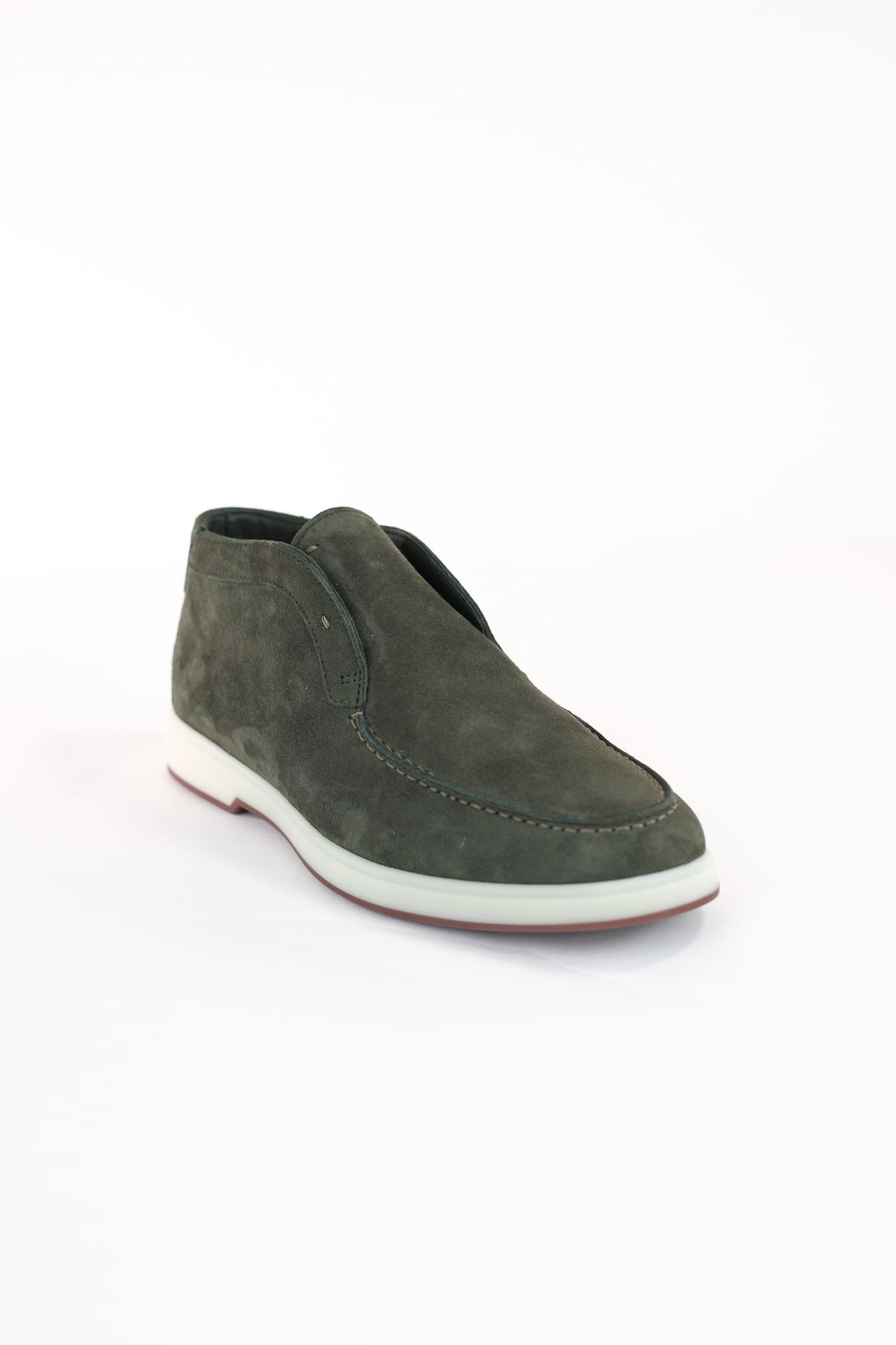 Polacchine Suede Gmt Nuvolari Verde Guarino Store