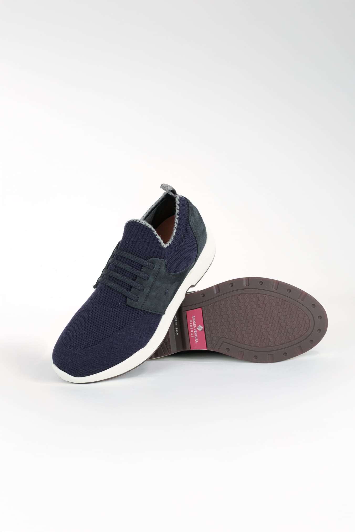 Sneakers Calzino in Maglia Blu