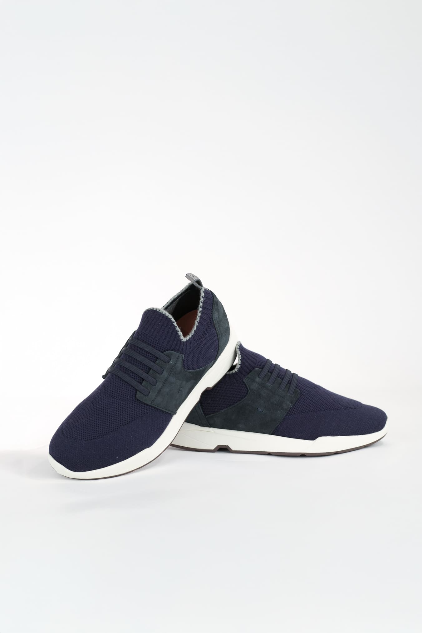 Sneakers Calzino in Maglia Blu