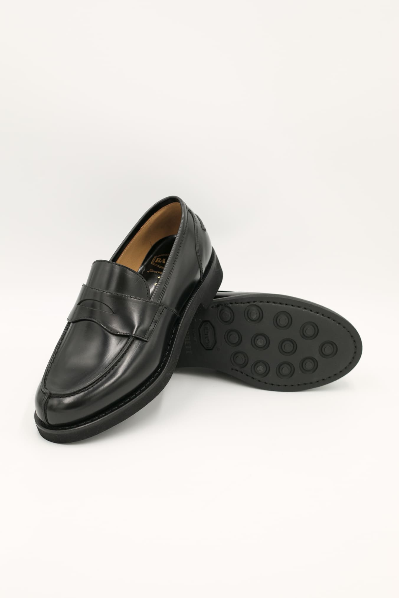 BARRETT Black Leather Loafers