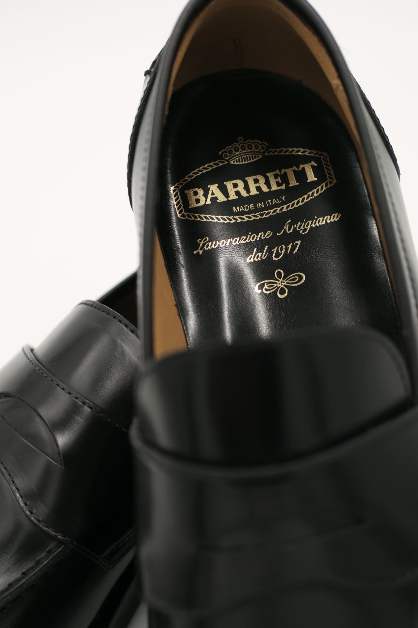 BARRETT Black Leather Loafers