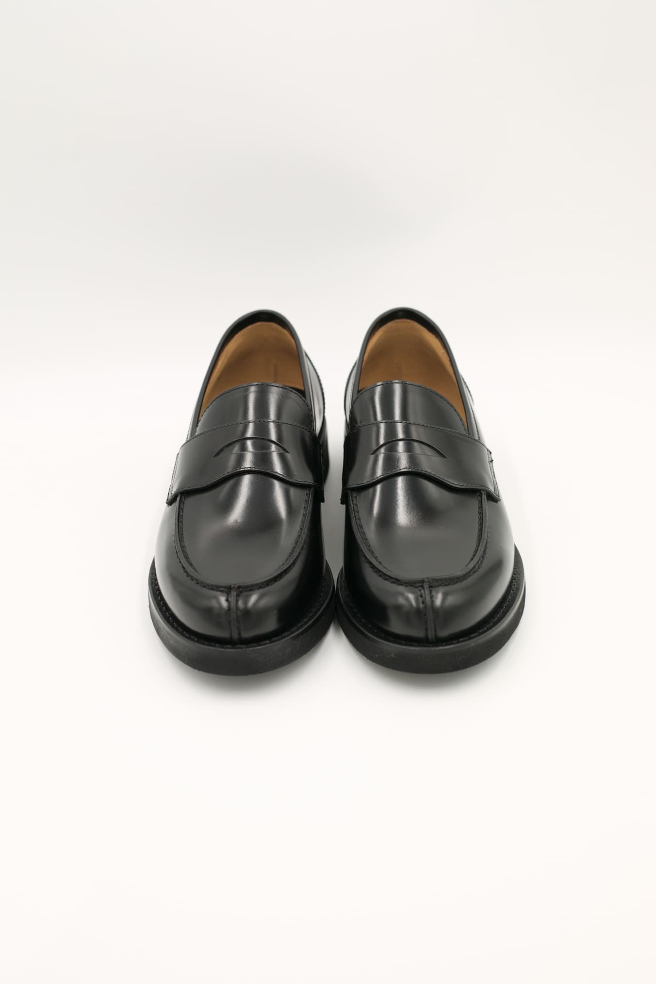 BARRETT Black Leather Loafers