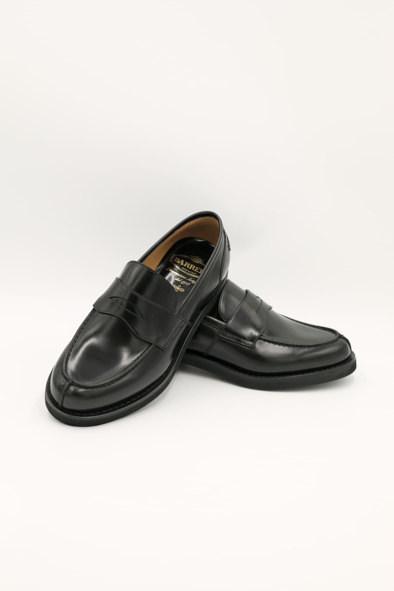 BARRETT Black Leather Loafers