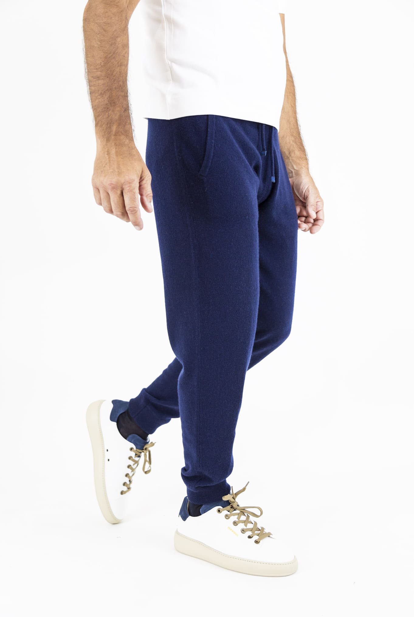 Pantaloni Jogging Cashmere Blu Navy