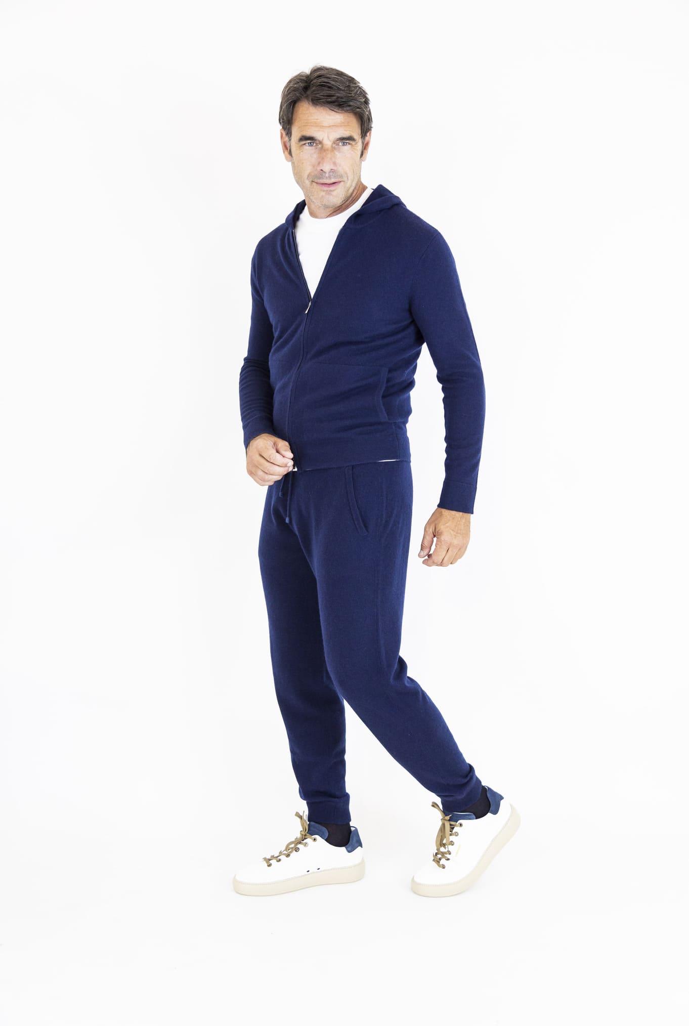 Pantaloni Jogging Cashmere Blu Navy