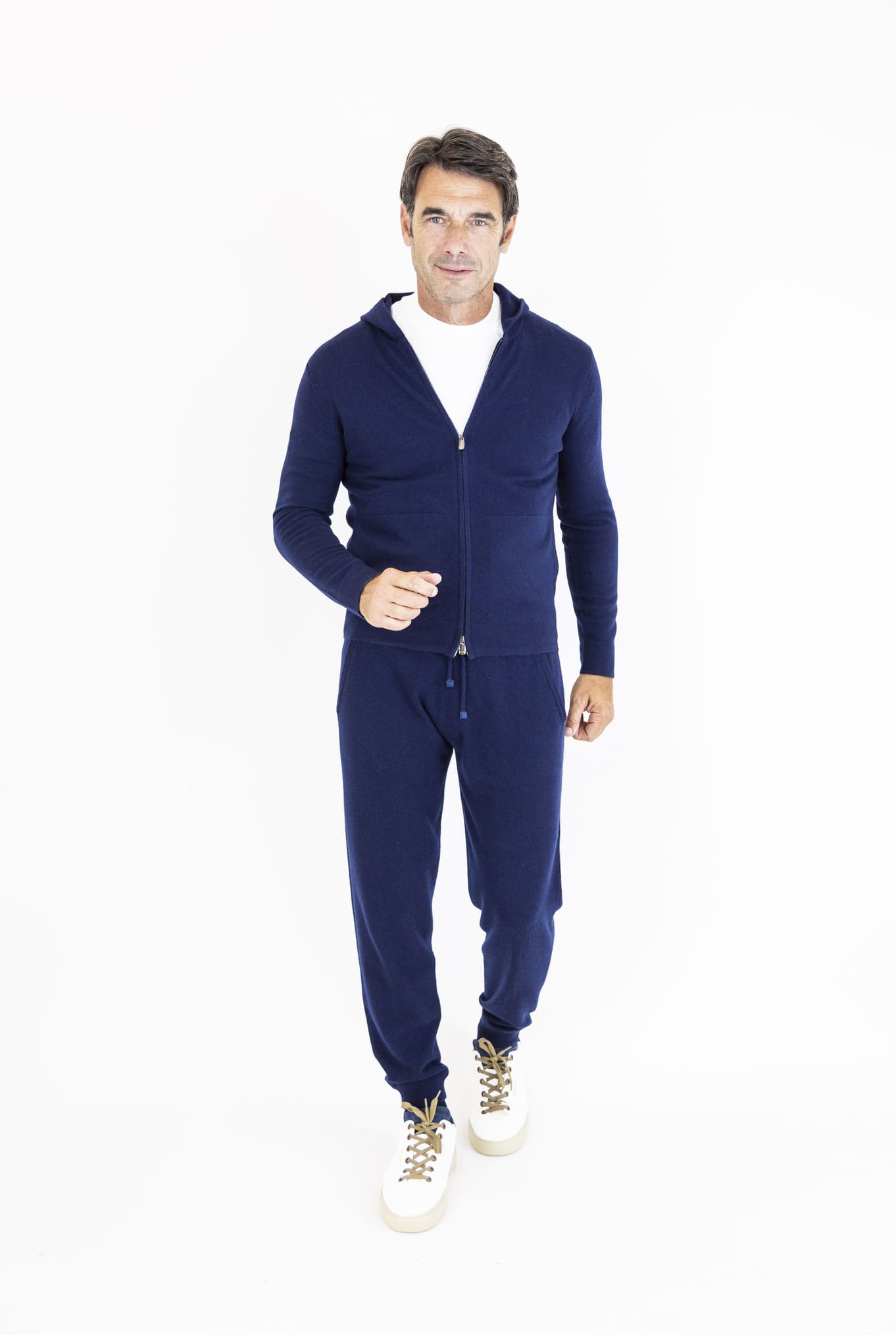 Pantaloni Jogging Cashmere Blu Navy