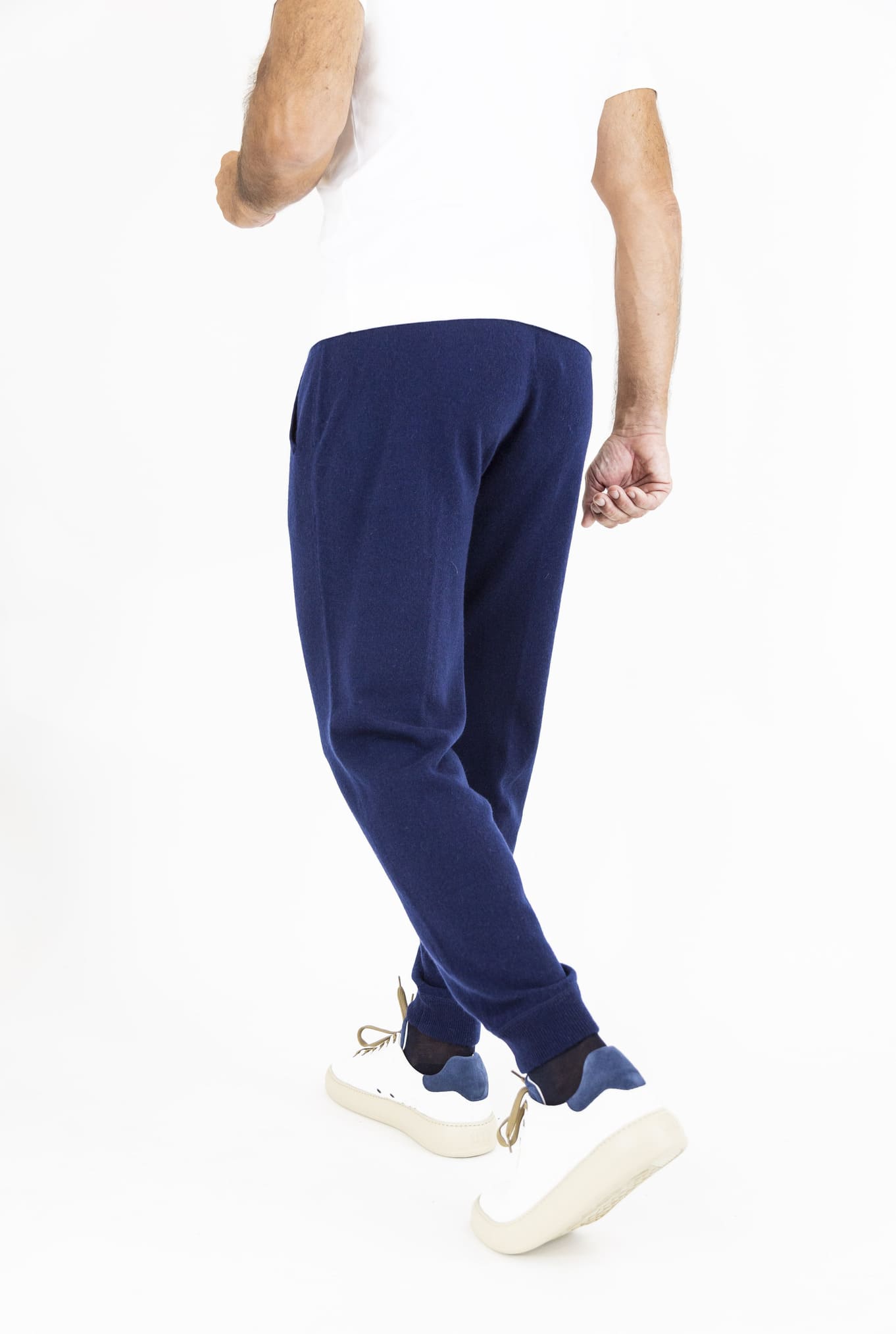 Pantaloni Jogging Cashmere Blu Navy