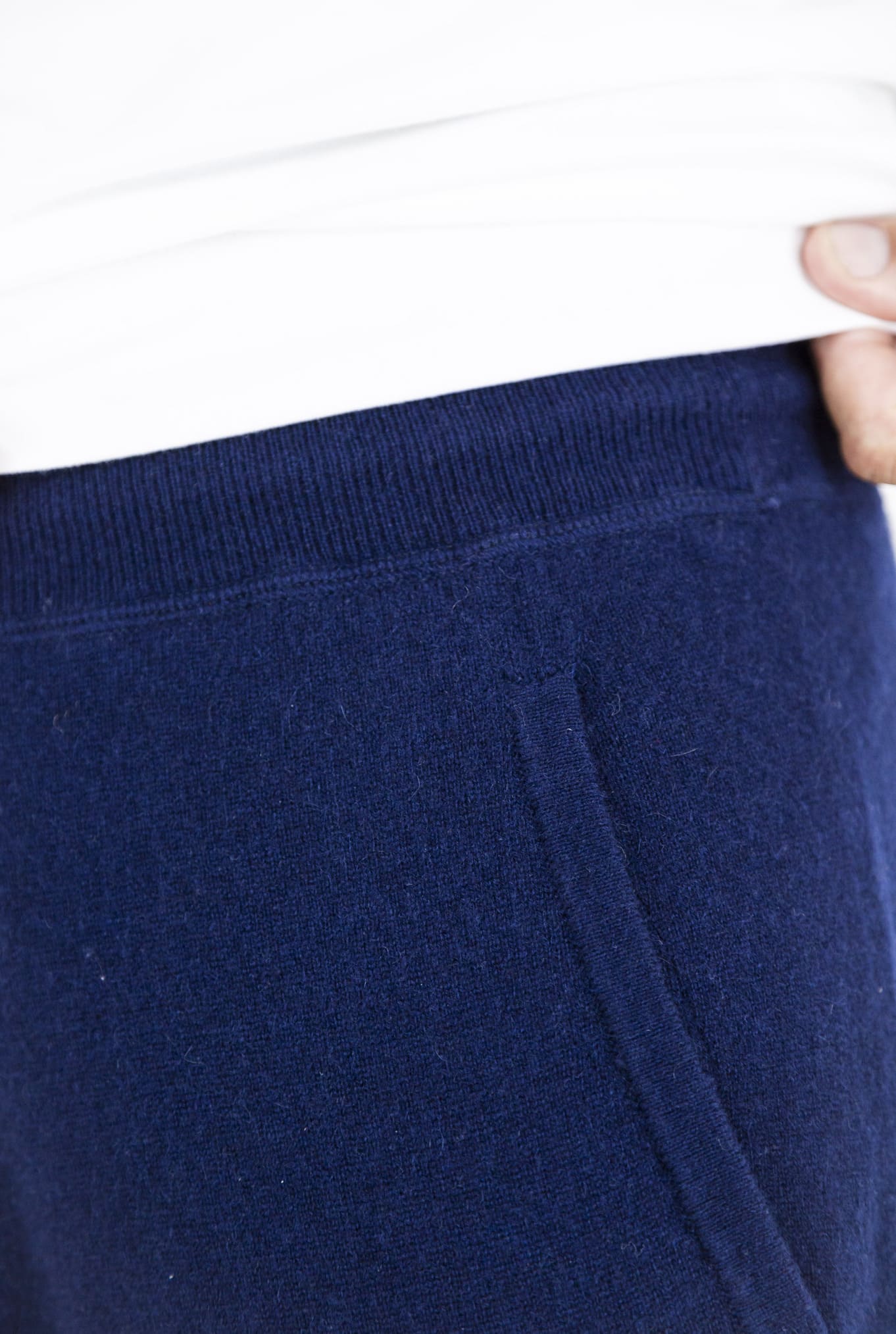 Pantaloni Jogging Cashmere Blu Navy