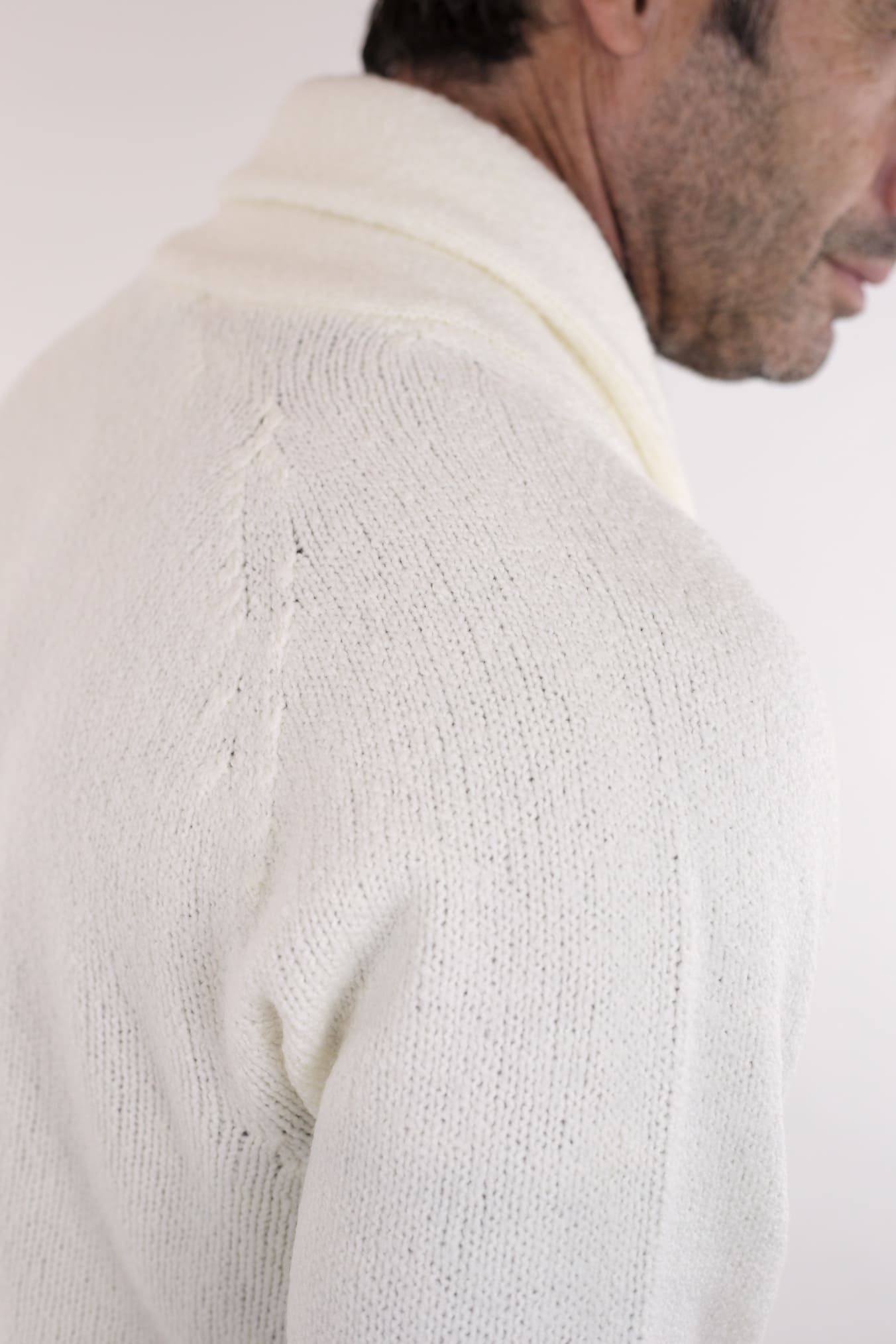 Cardigan Malfile' Bianco