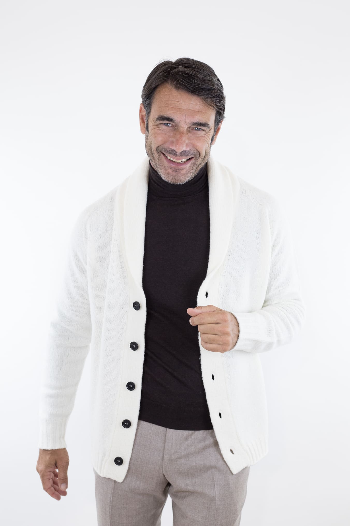 Cardigan Malfile' Bianco