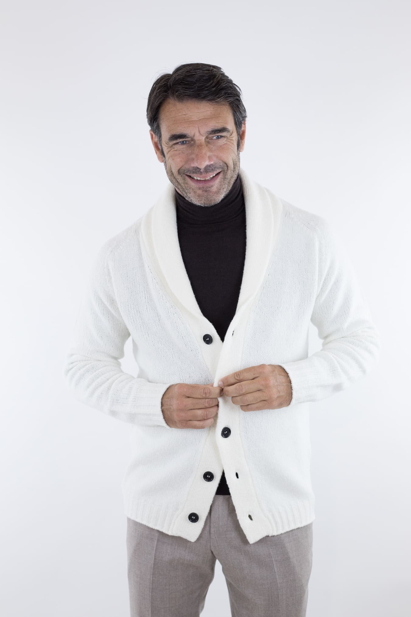 Cardigan Malfile' Bianco