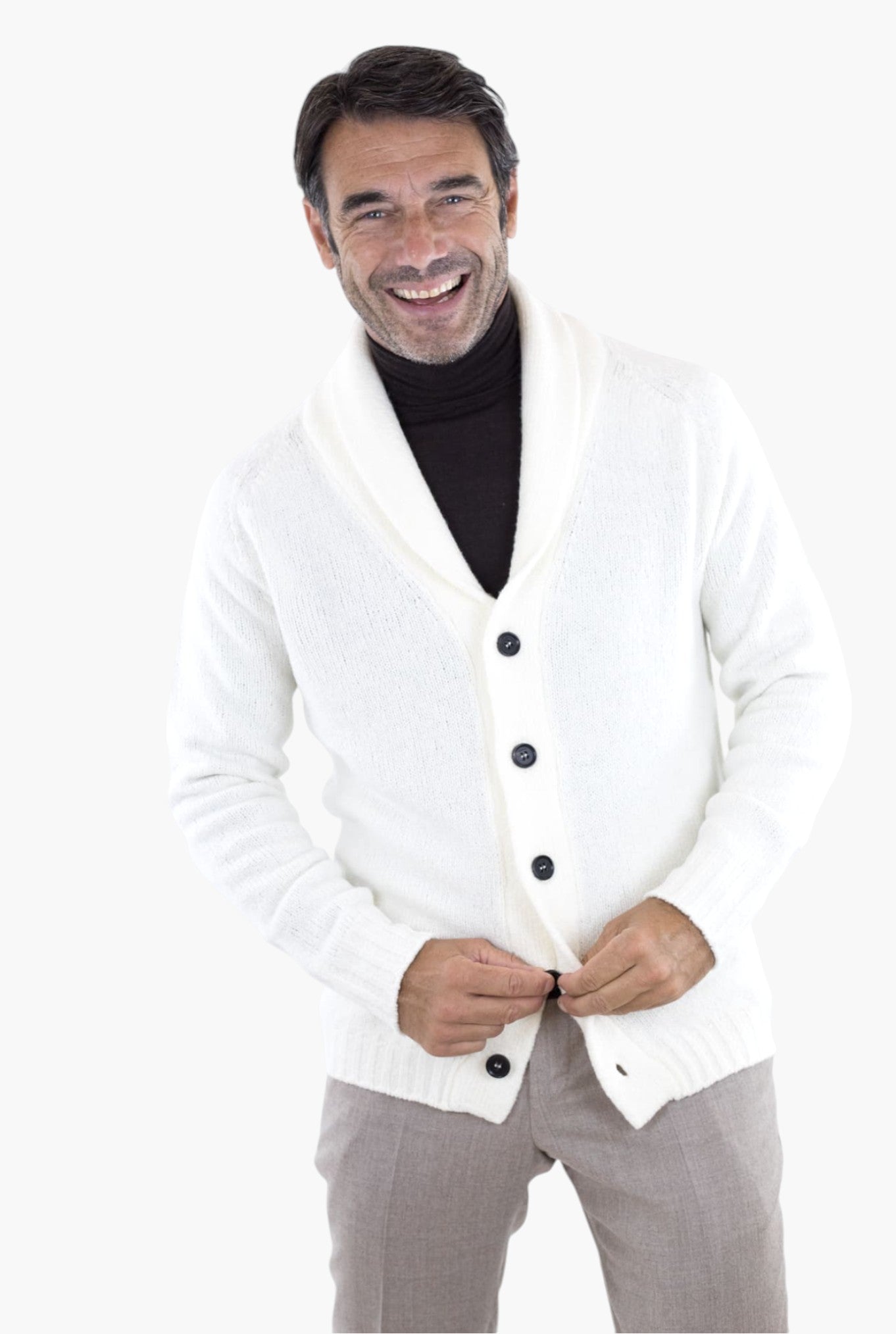 Cardigan Malfile' Bianco