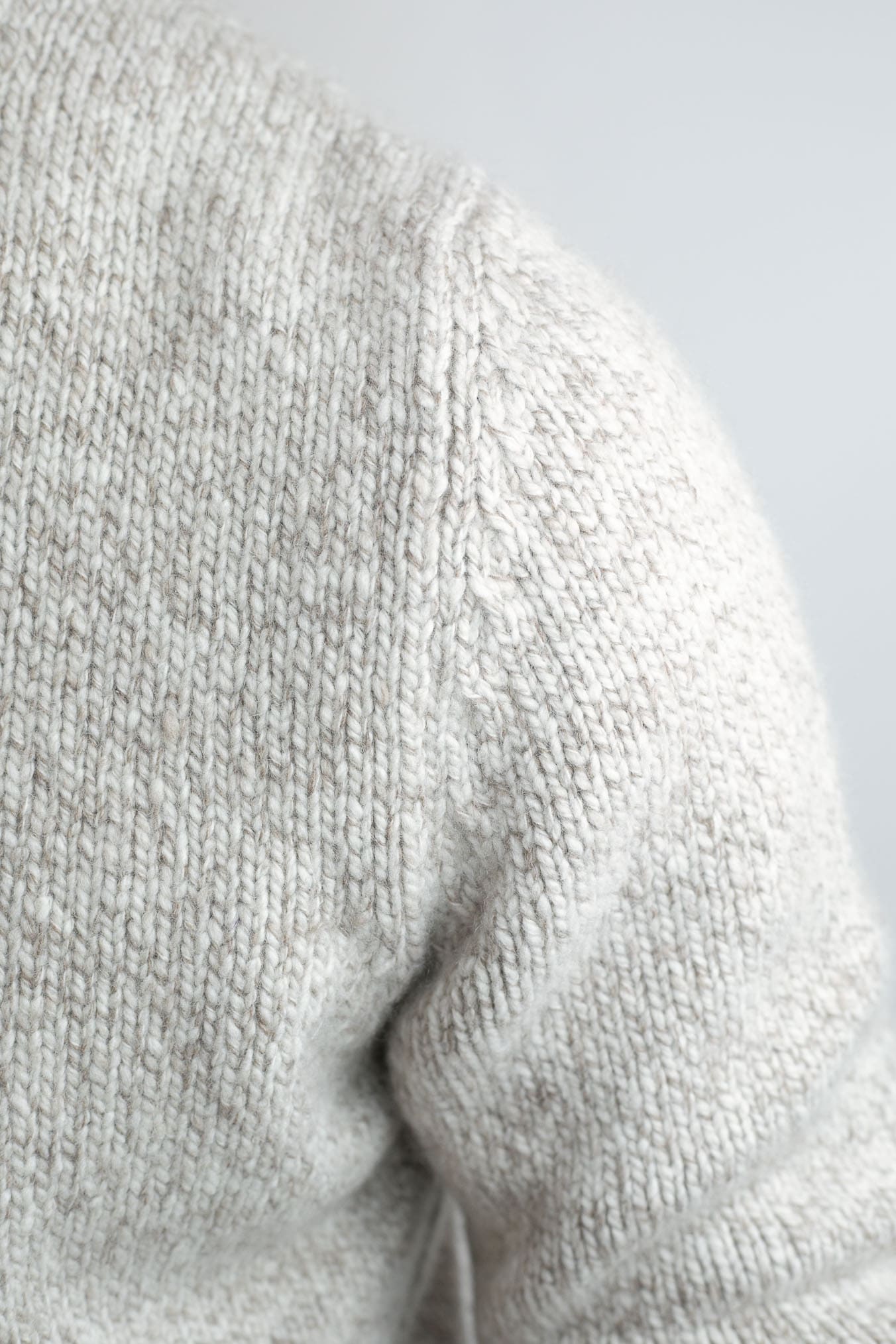 Girocollo Cashmere Beige Chiaro Mélange