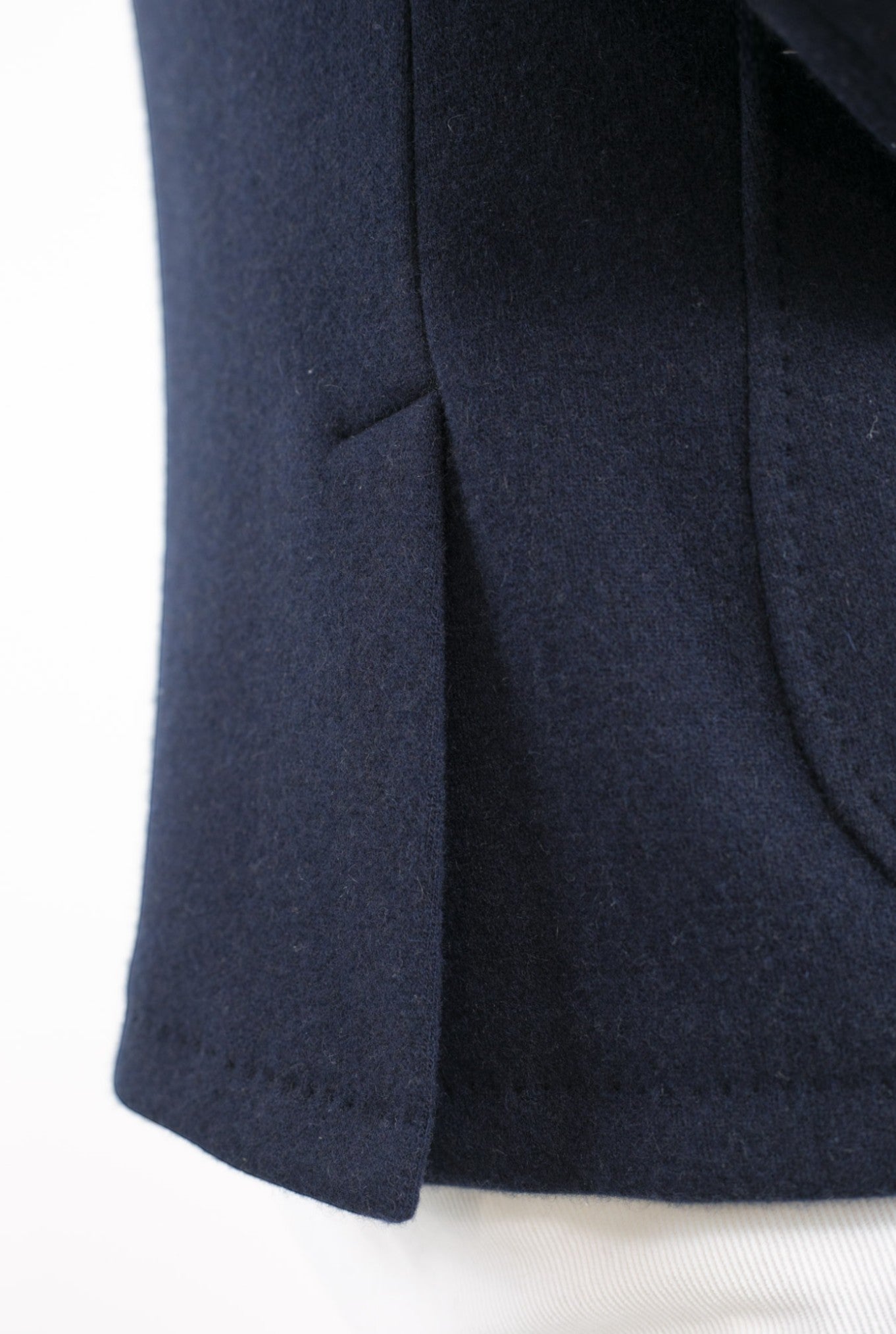 FEDELI Damon Cashmere Double Jacket Dark Blue