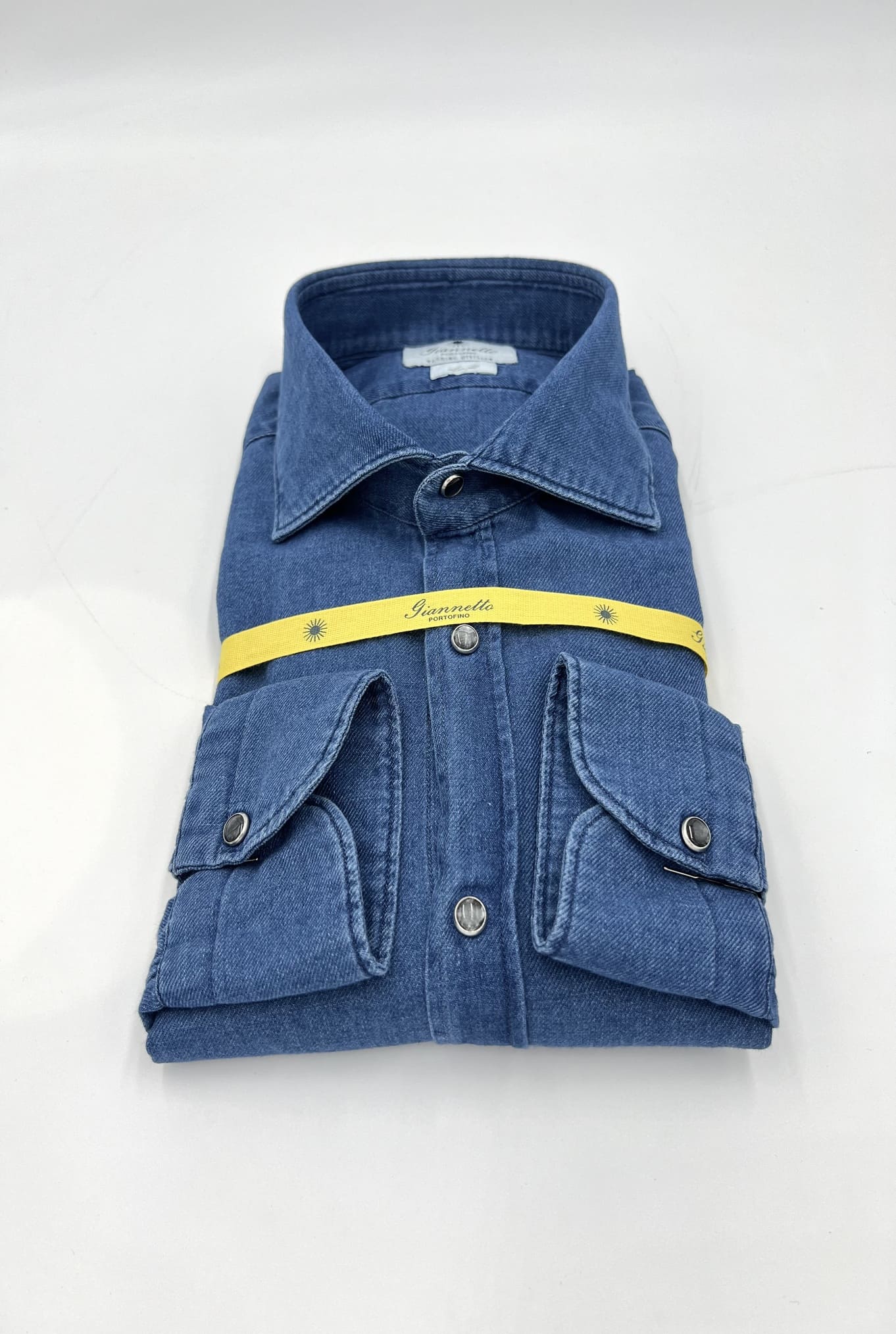 GIANNETTO PORTOFINO Camicia Denim Spigata