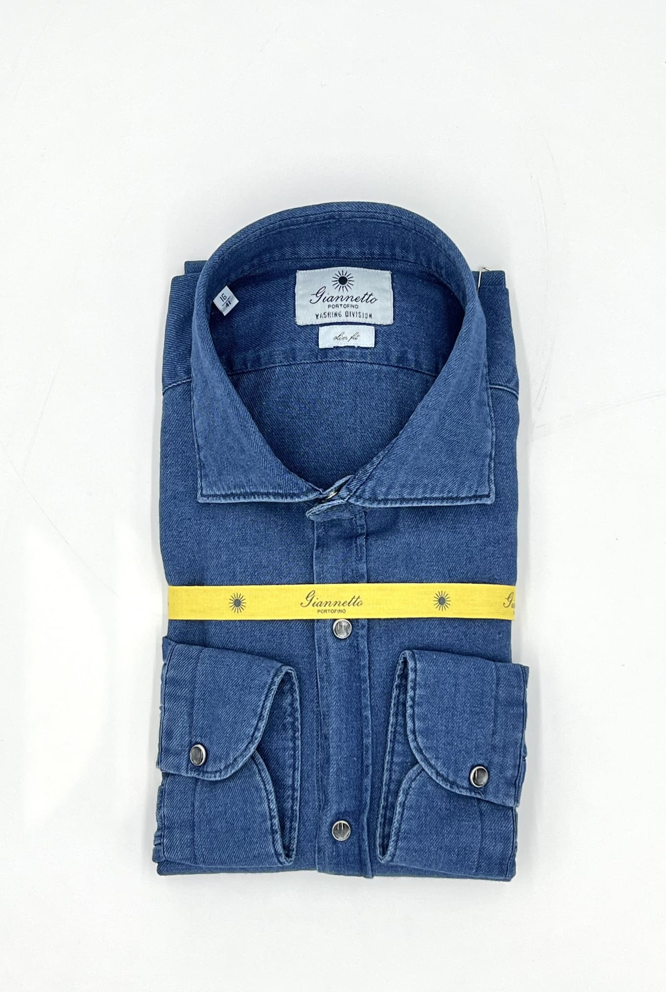 GIANNETTO PORTOFINO Camicia Denim Spigata