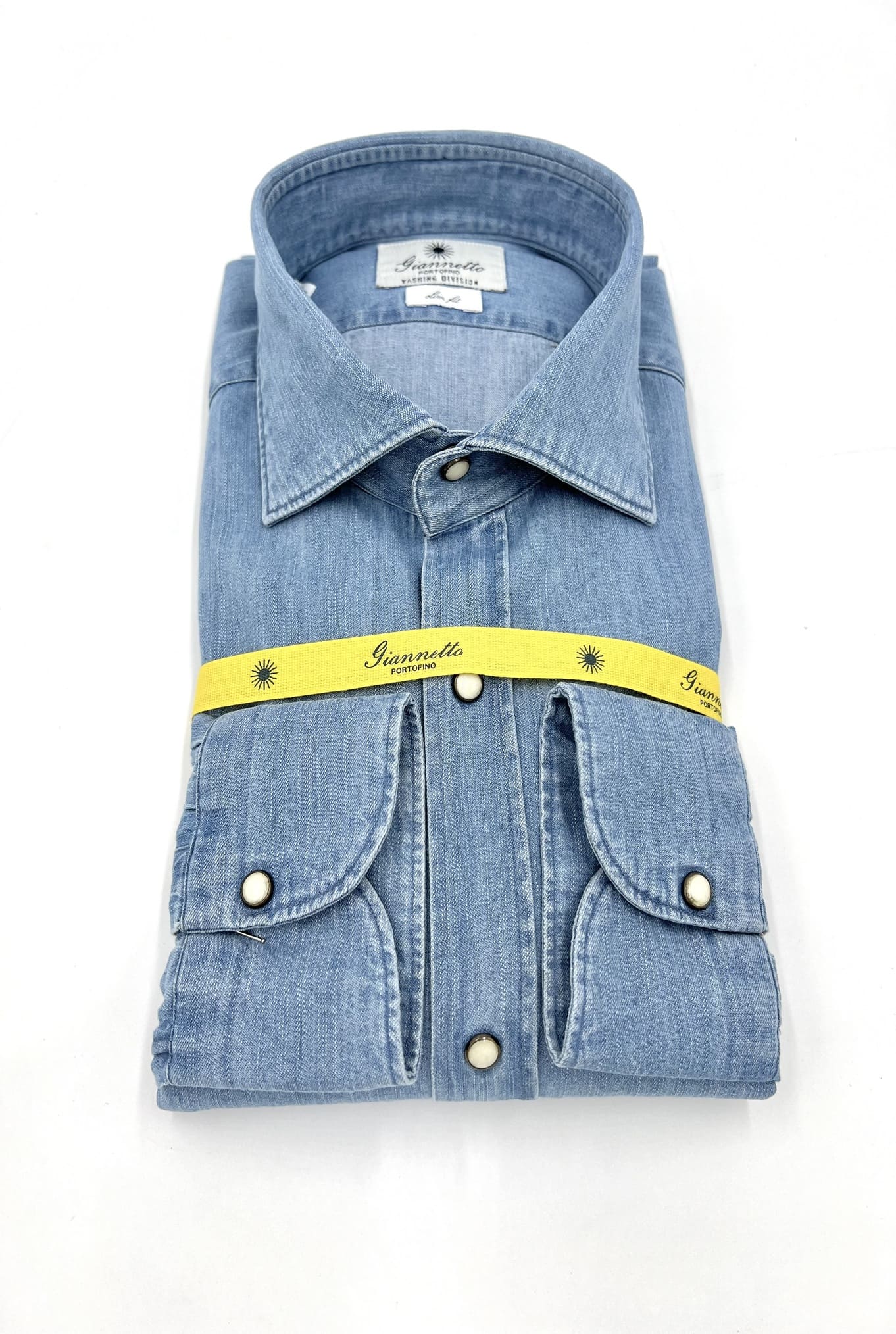 GIANNETTO PORTOFINO Camicia Denim Spigata