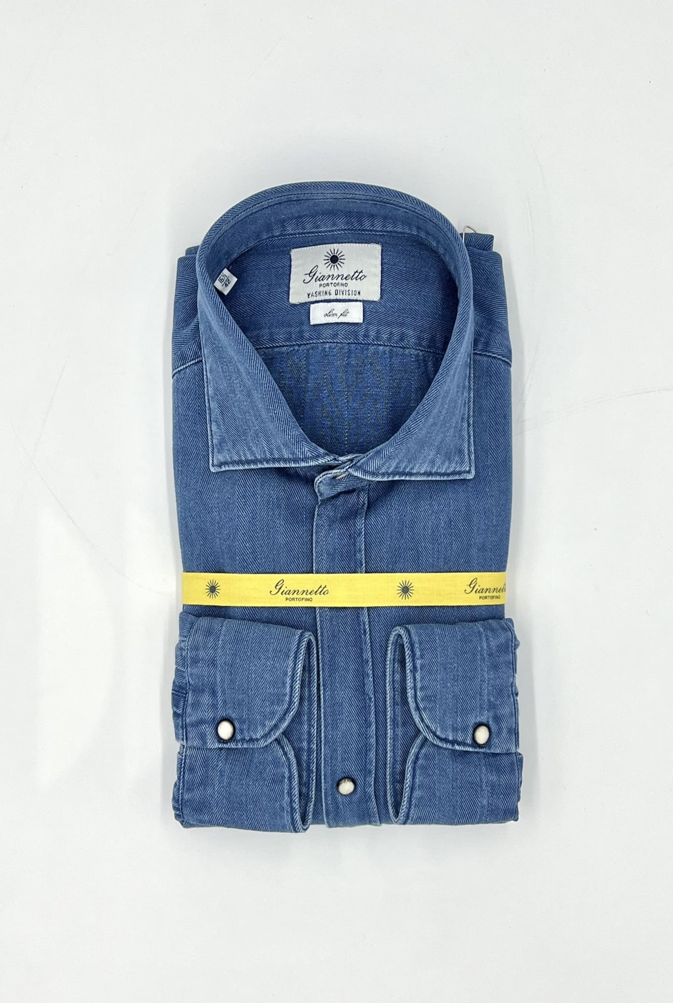 GIANNETTO PORTOFINO Camicia Denim Spigata