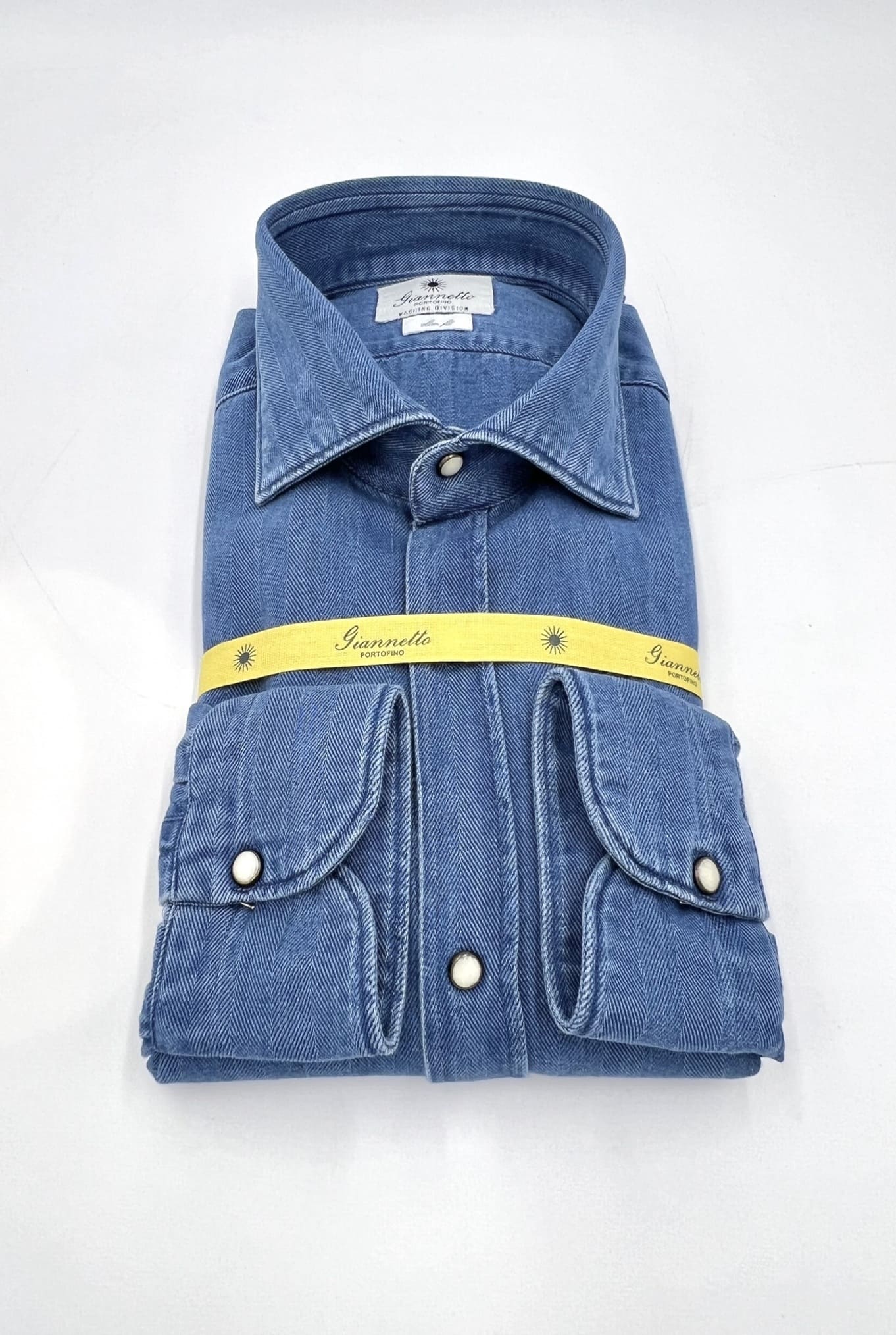 GIANNETTO PORTOFINO Camicia Denim Spigata