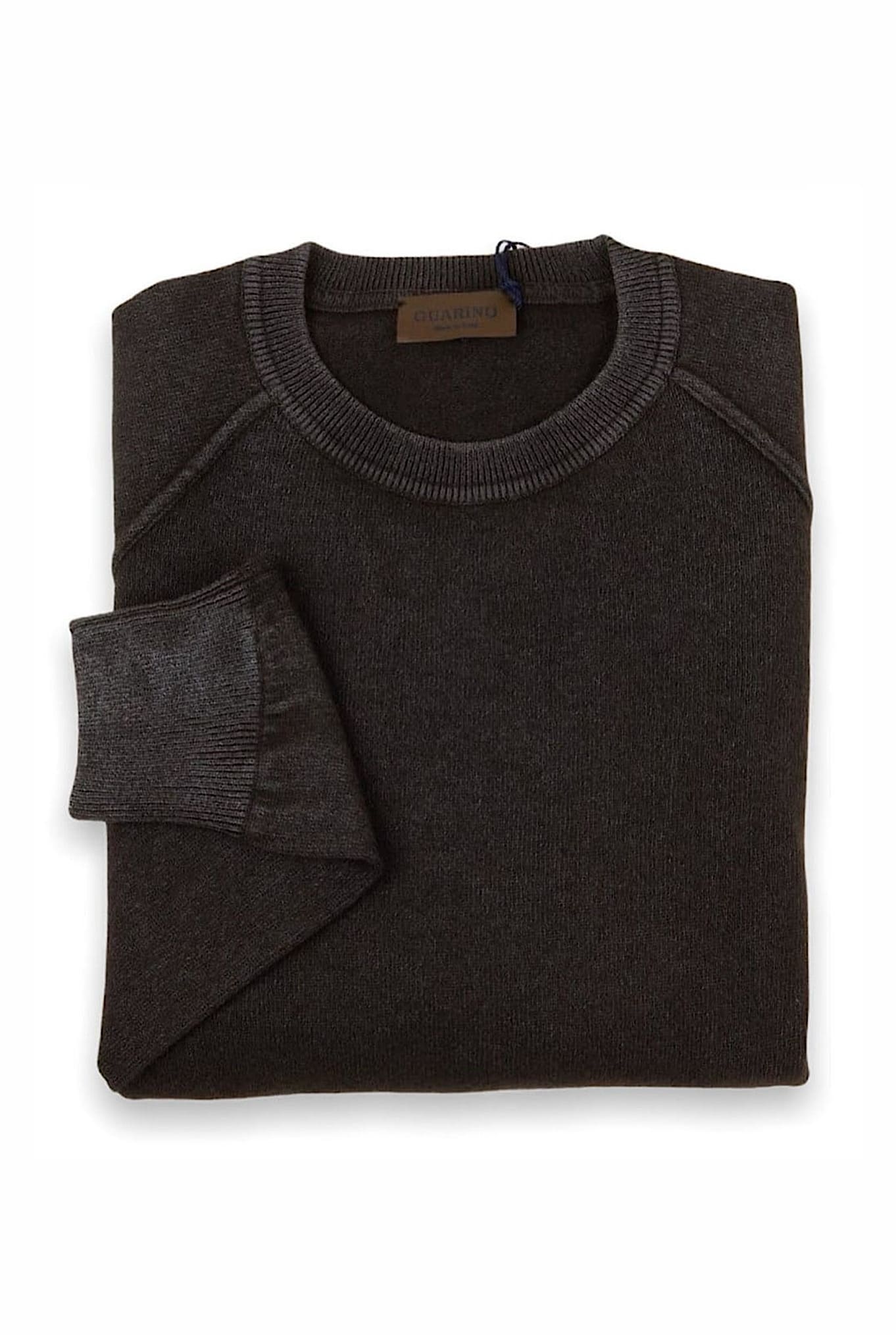 GUARINO Girocollo Raglan Cashmere Old Dyed Caffè