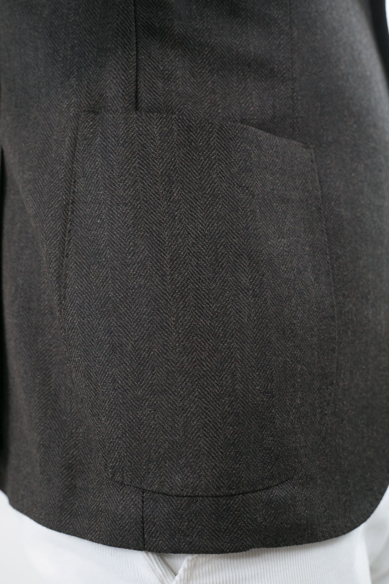 GUARINO Giacca Spigata Lana Testa Moro