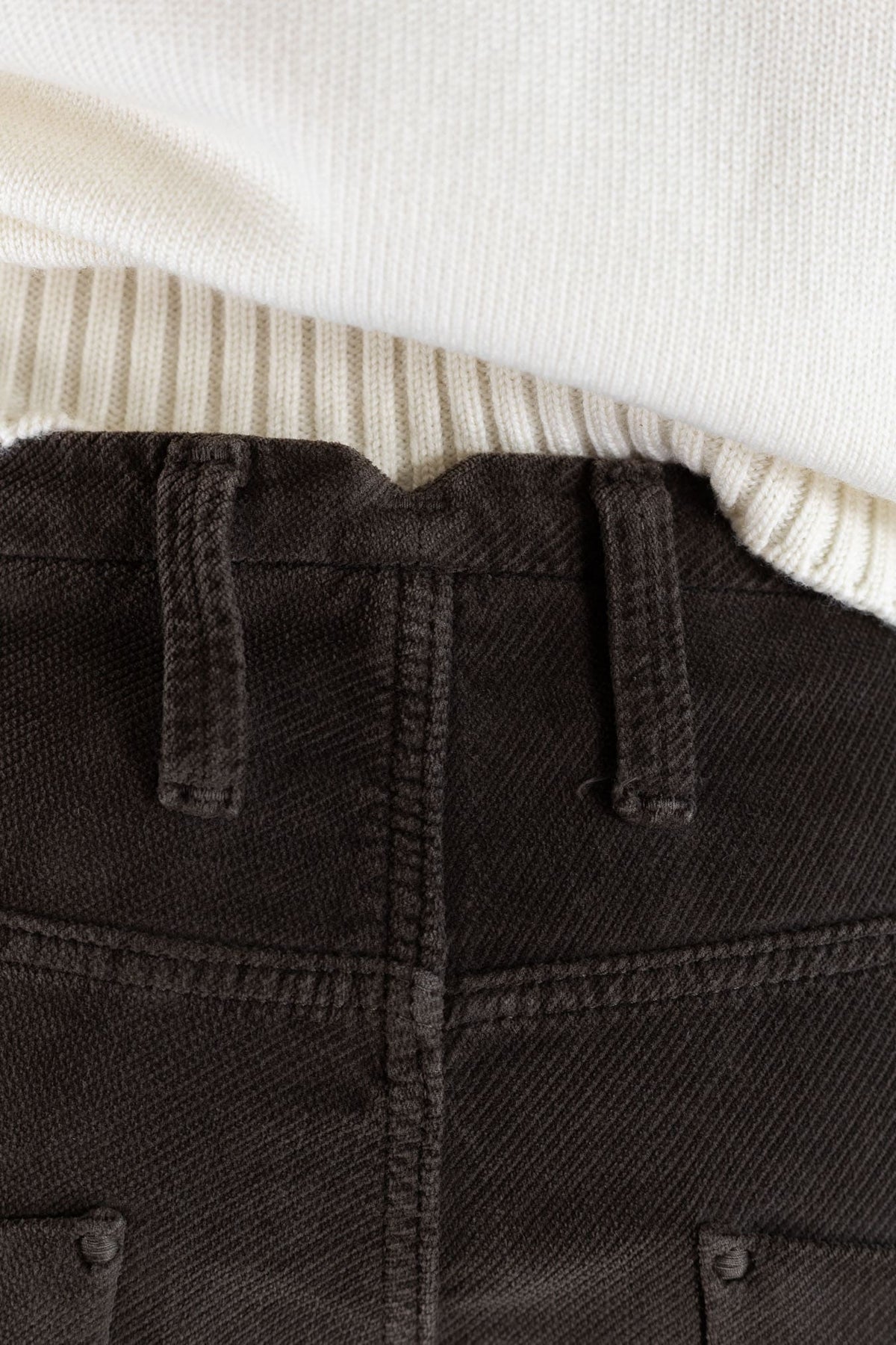INCOTEX Pantaloni Velluto Diagonale 5 Tasche Moro