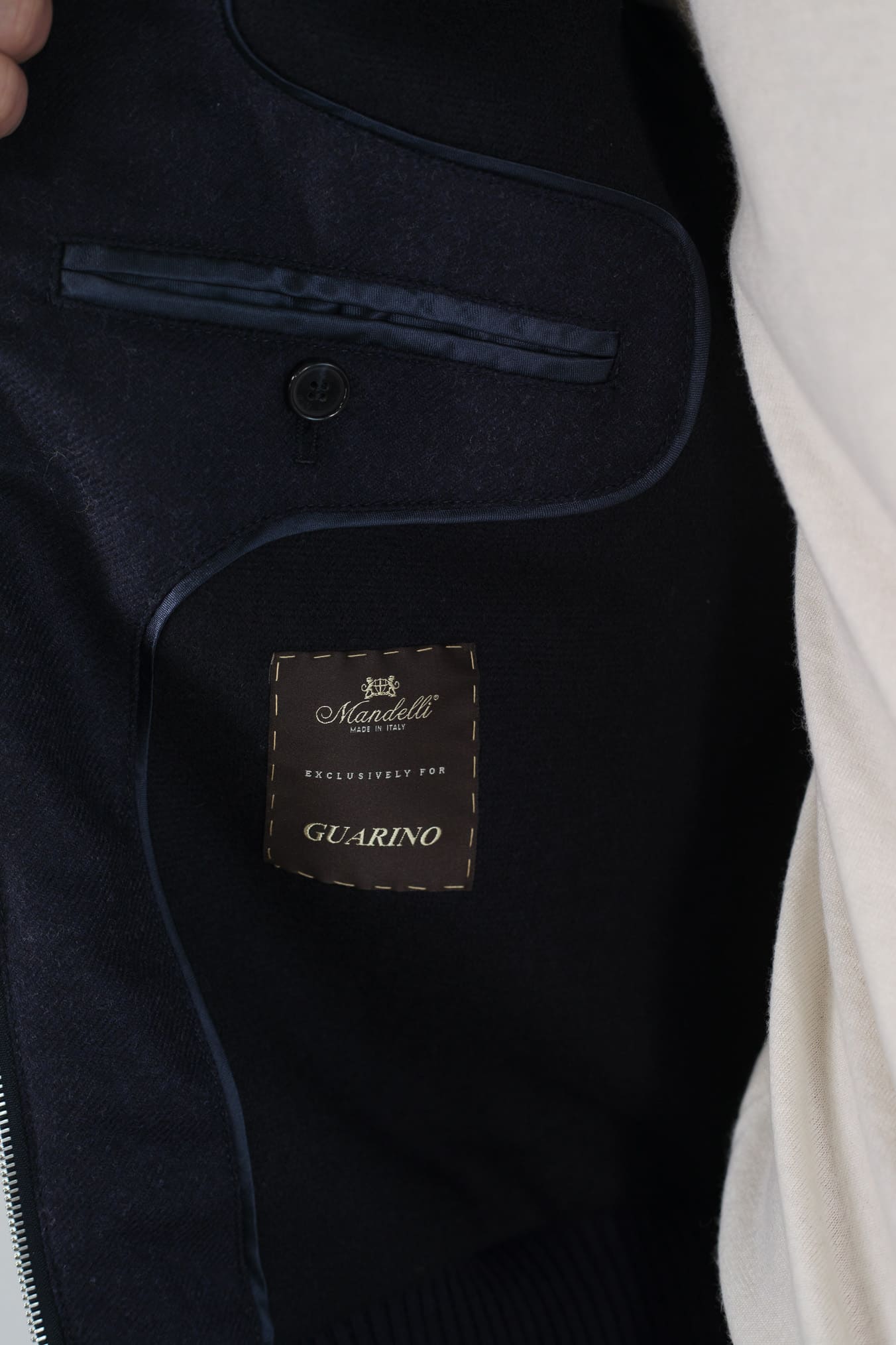 MANDELLI Giubbino Airstop Cashmere Loro Piana Blu