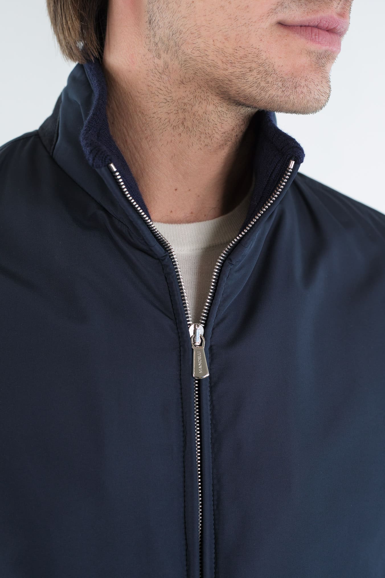 MANDELLI Giubbino Airstop Cashmere Loro Piana Blu