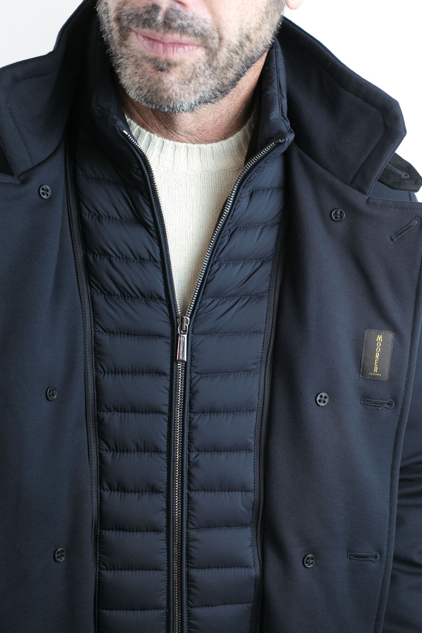 Dark Blue Double Breasted Jacket