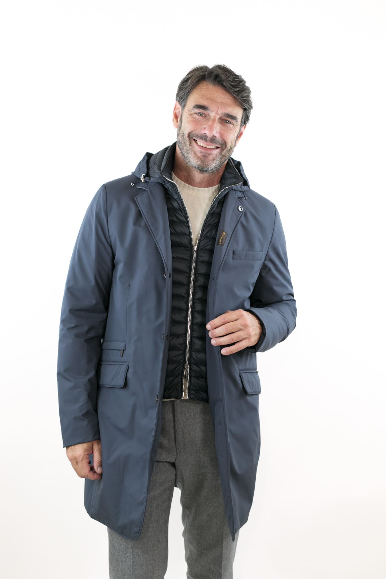 Cappotto Impermeabile mod. Redon Blu Navy